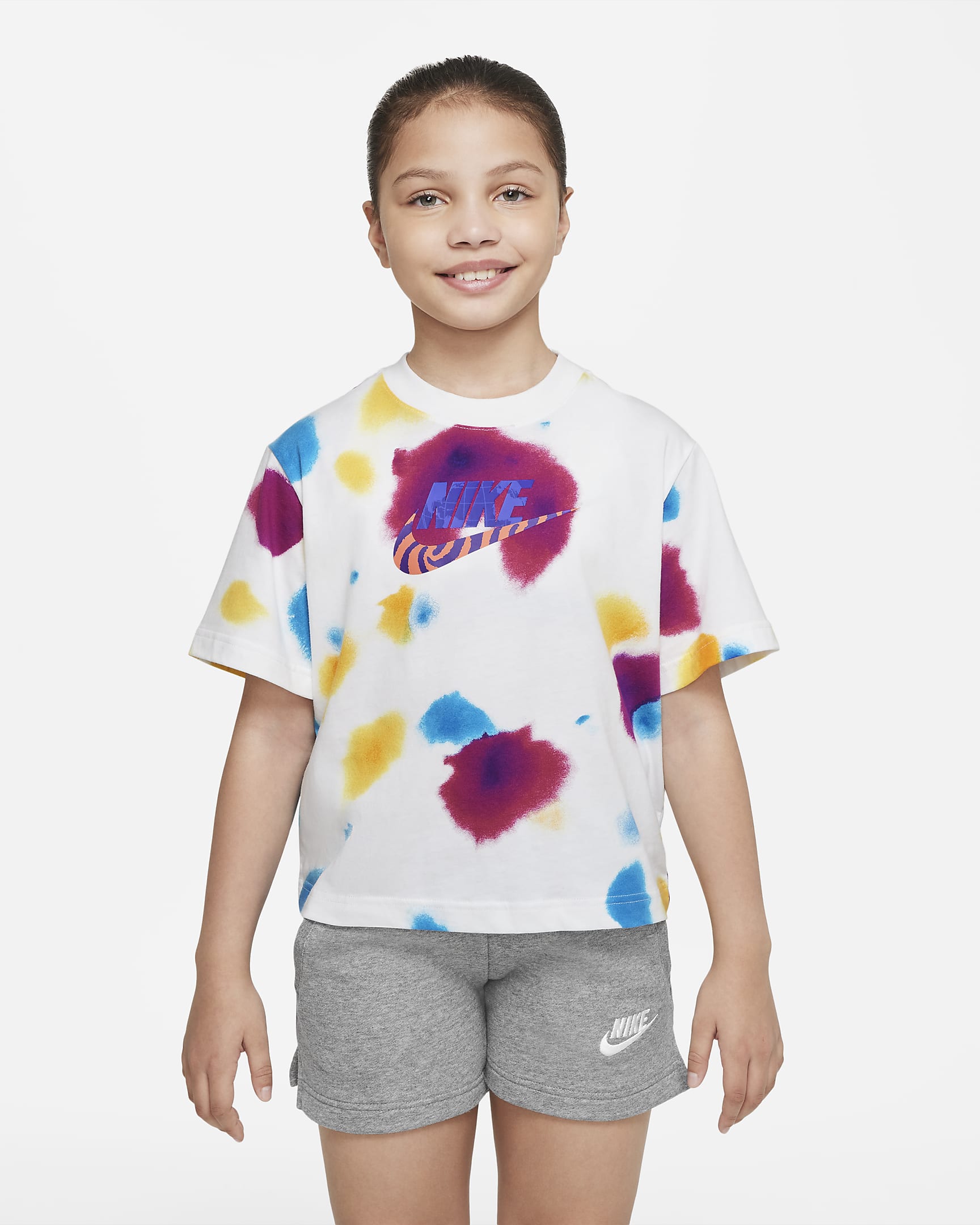 เสื้อยืดเด็กโต (หญิง) Nike Sportswear - ขาว