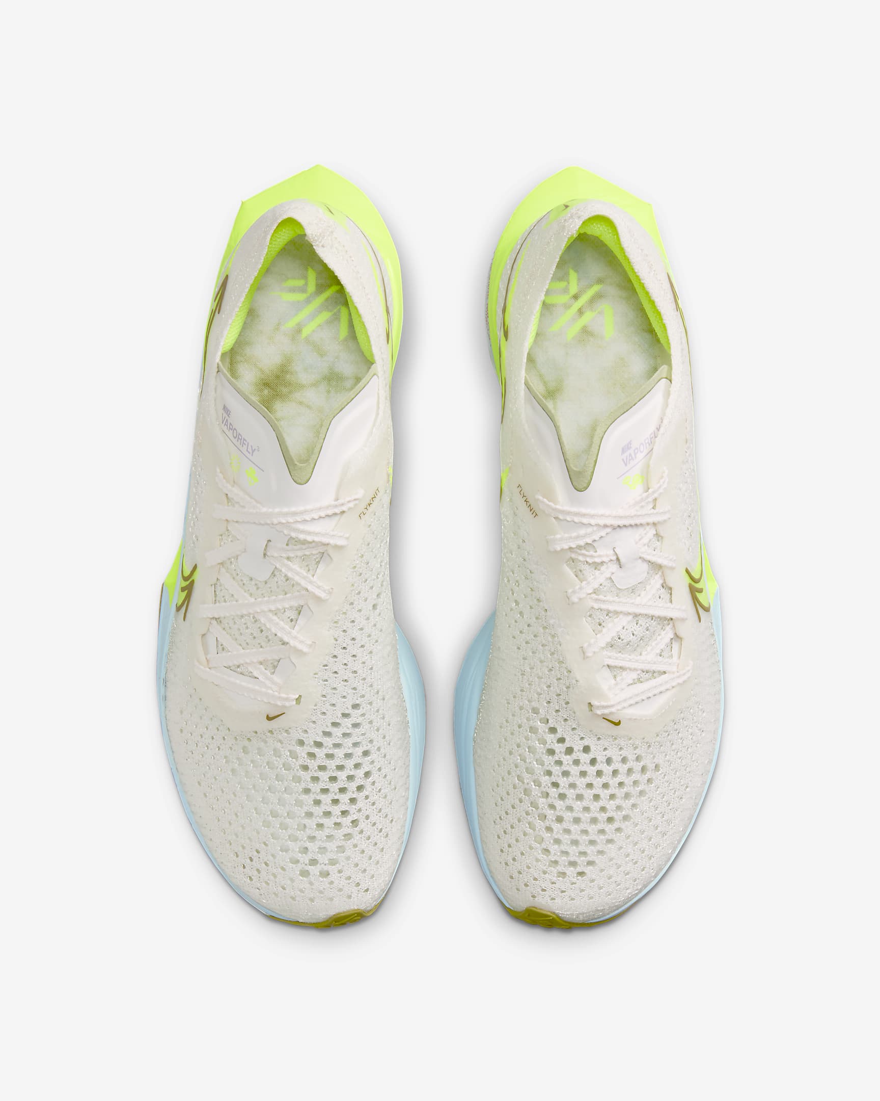 Nike Vaporfly 3 Women's Road Racing Shoes - Sail/Olive Aura/Volt/Glacier Blue