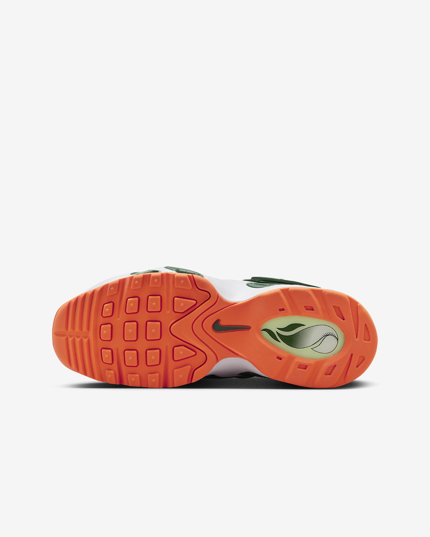 Nike Air Griffey Max 1 Big Kids' Shoes - Fir/White/Vapor Green/Bright Mandarin