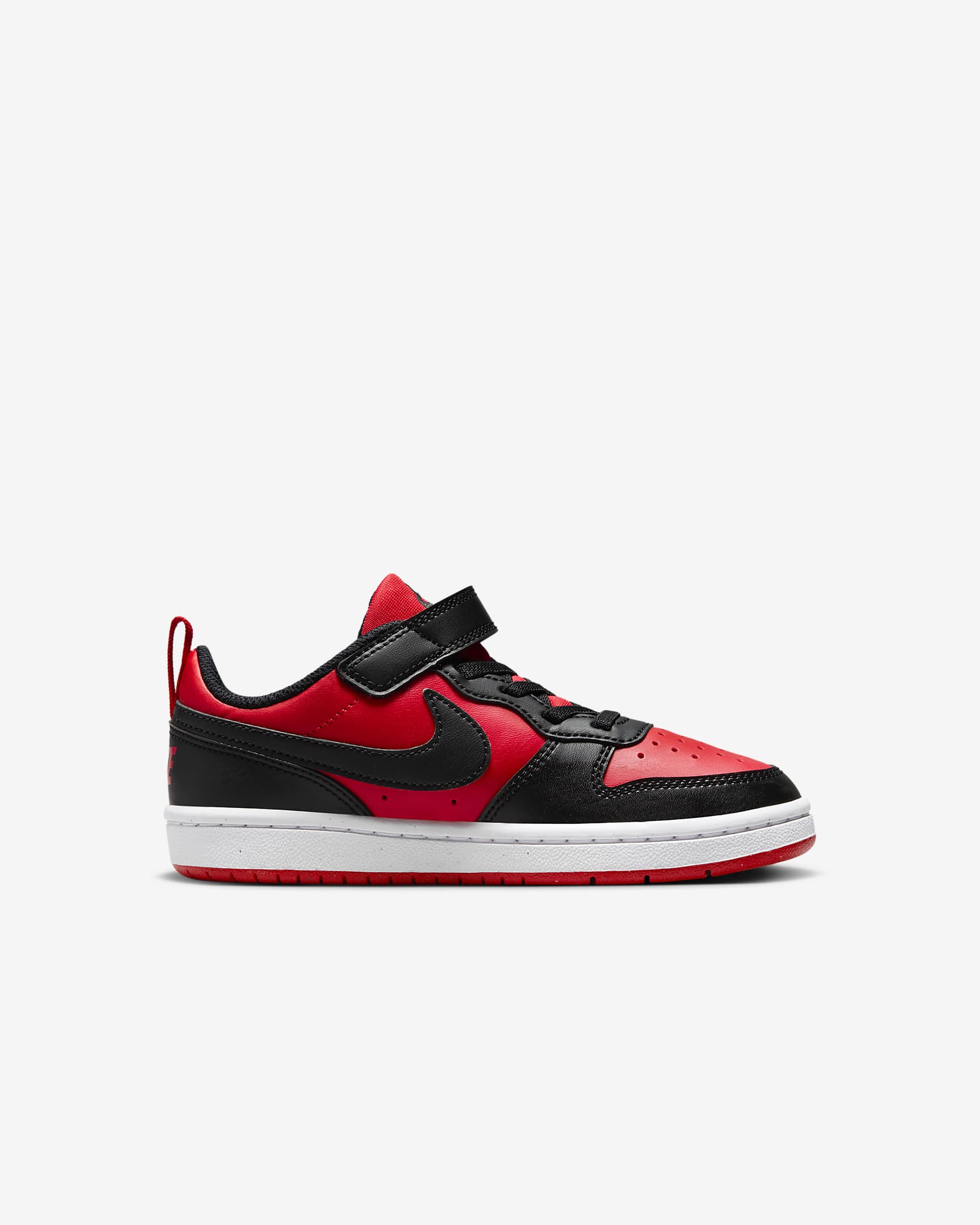 Nike Court Borough Low Recraft Younger Kids' Shoes - University Red/White/Black