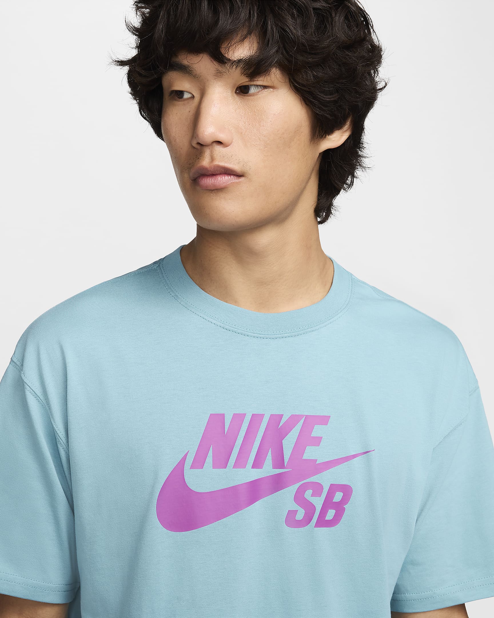 Nike SB Logo Skate T-Shirt - Denim Turquoise