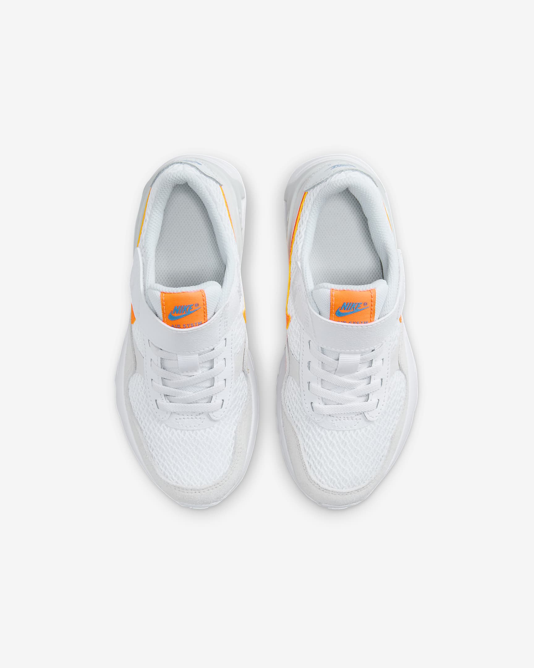 Nike Air Max SYSTM Younger Kids' Shoes - White/Phantom/Photon Dust/Total Orange