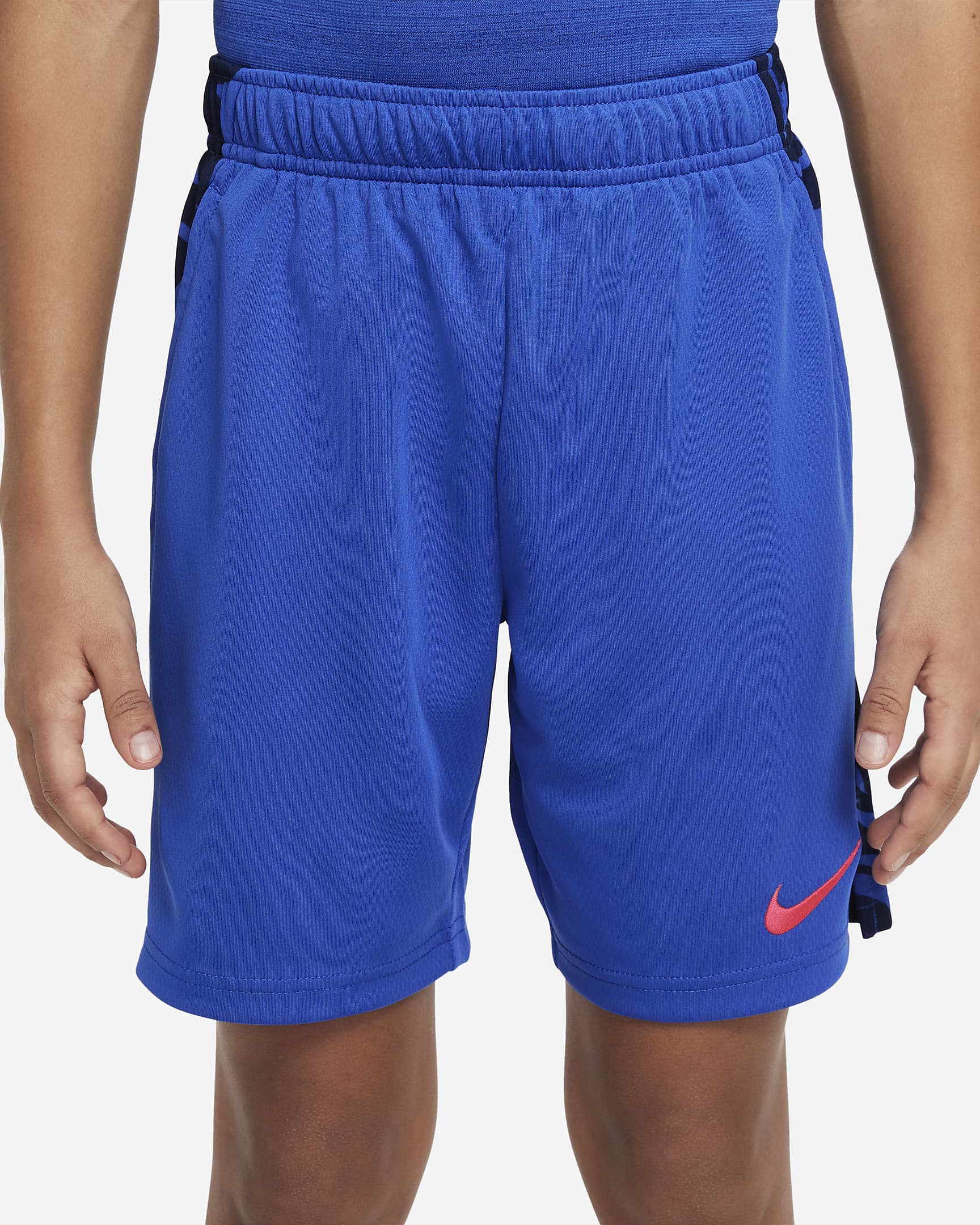 Nike Dri-FIT Big Kids' (Boys') Training Shorts - Game Royal/Siren Red