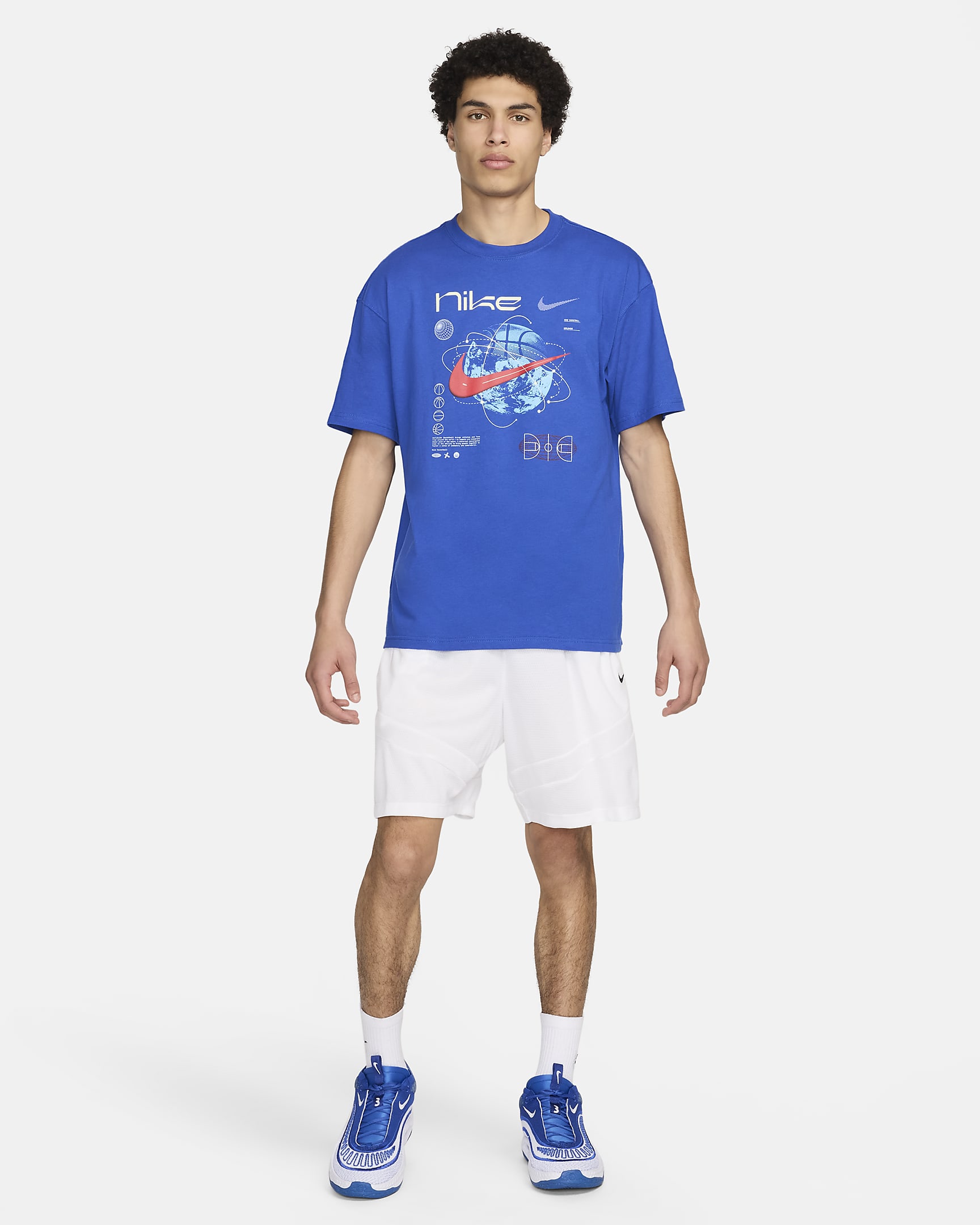 Ανδρικό T-Shirt μπάσκετ Max90 Nike - Game Royal