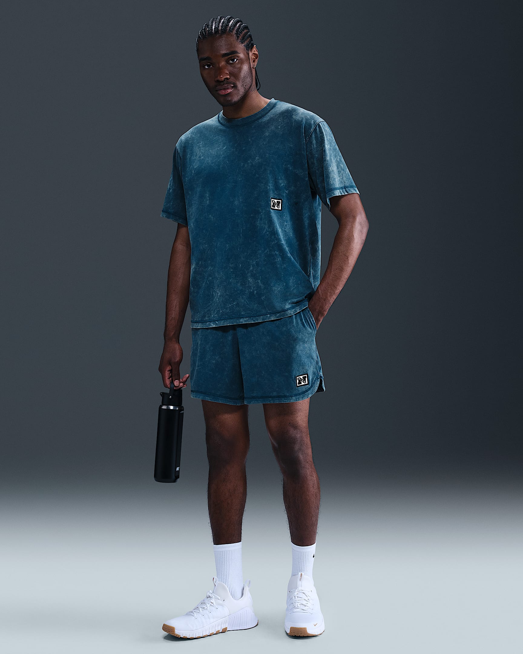 Nike Gym Heritage Men's Dri-FIT 12.5cm (approx.) Fitness Shorts - Blue Force/Blue Force