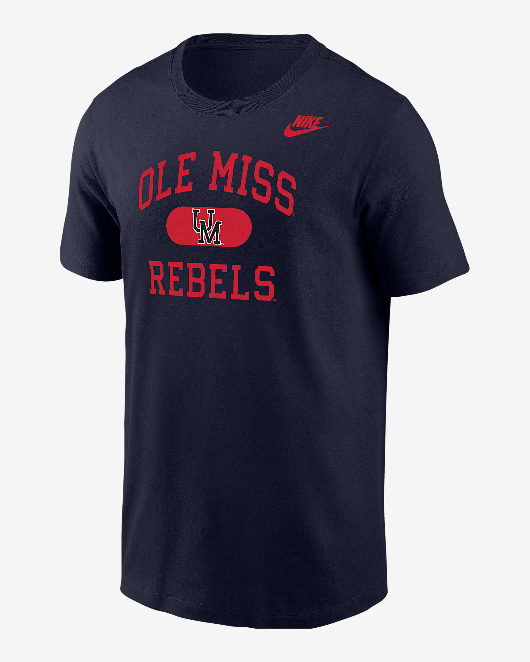 Ole Miss Men's Nike College T-Shirt - Navy