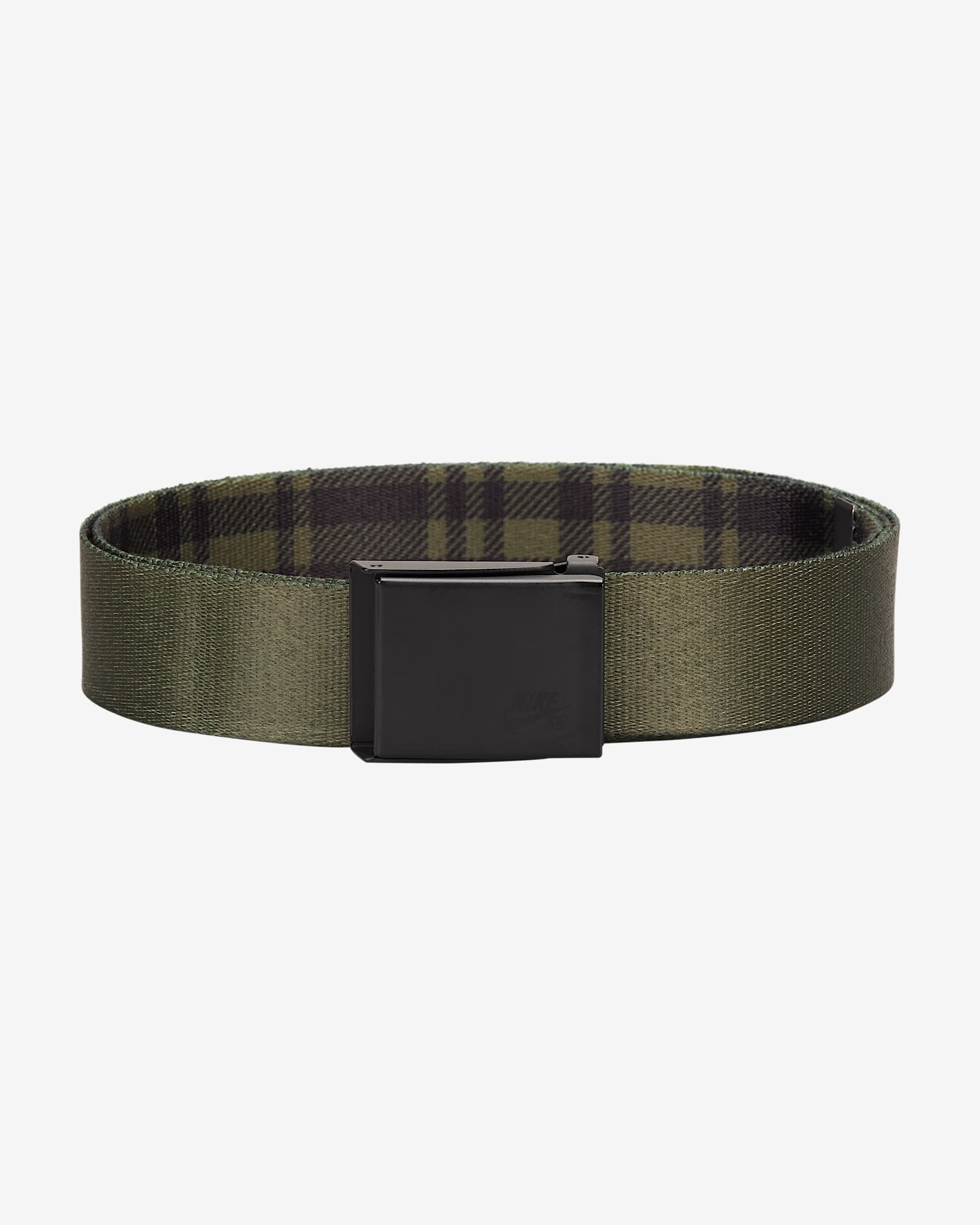 Nike SB Reversible Flannel Web Belt - Olive
