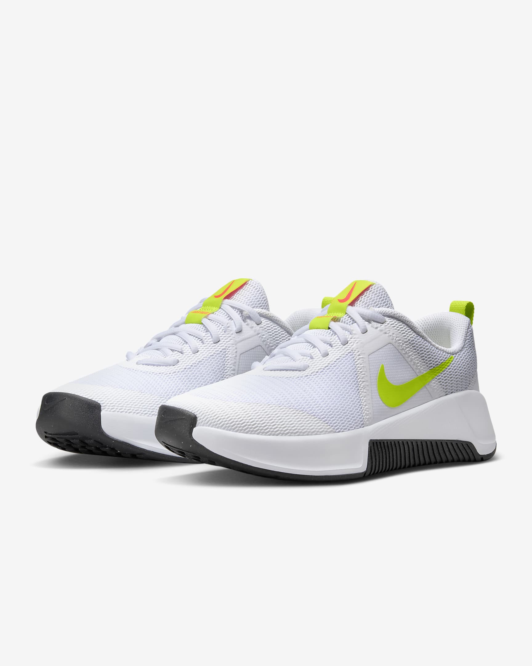 Nike MC Trainer 3 Women's Workout Shoes - White/Hot Punch/Black/Cyber