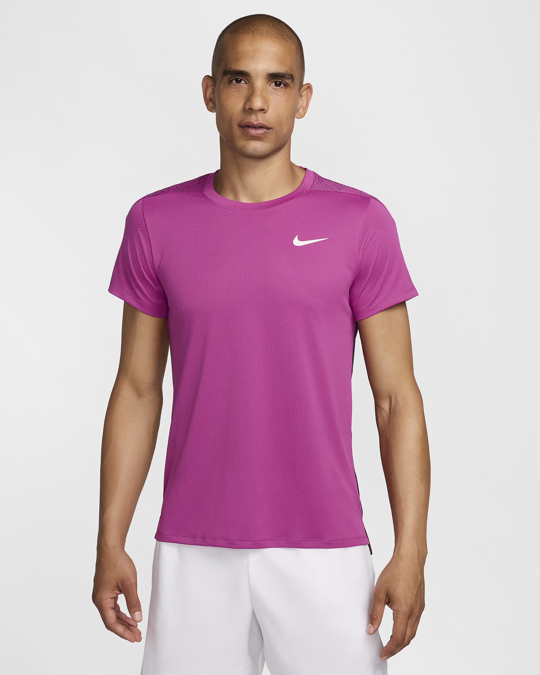 NikeCourt Slam Part superior de tennis Dri-FIT - Home - Hot Fuchsia/Blanc