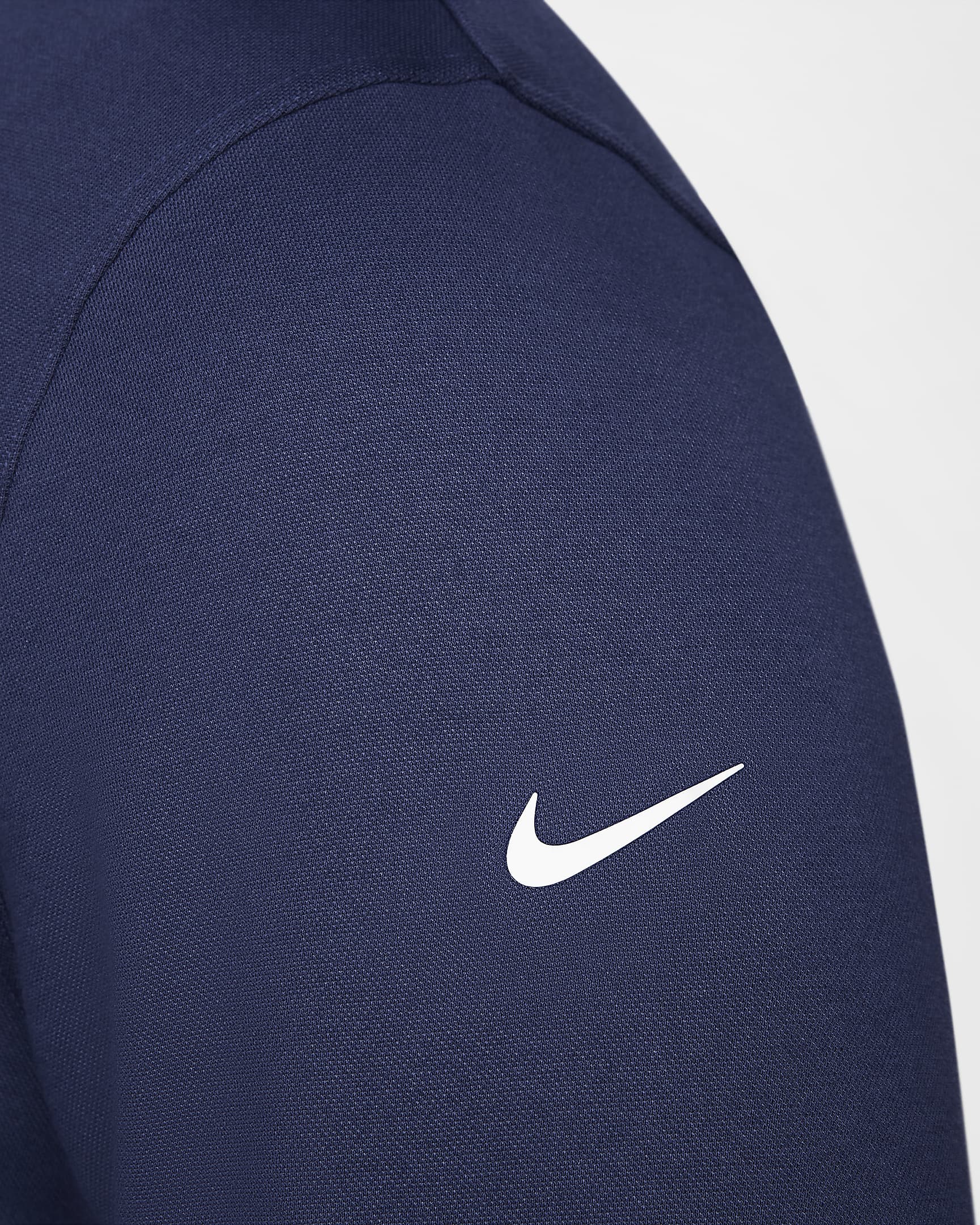 Nike Tour Parte de arriba de golf con media cremallera - Hombre - Midnight Navy/Blanco