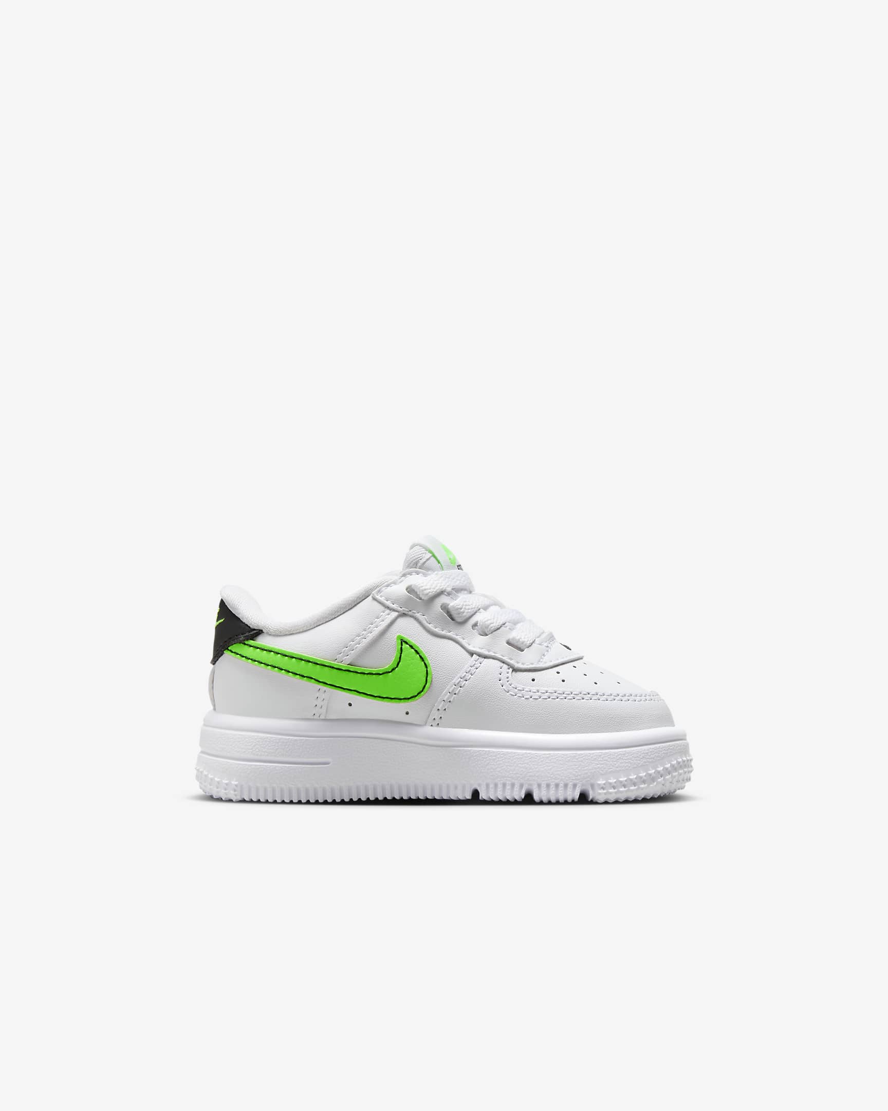 Buty dla niemowląt i maluchów Nike Force 1 Low EasyOn - Biel/Czerń/Green Strike