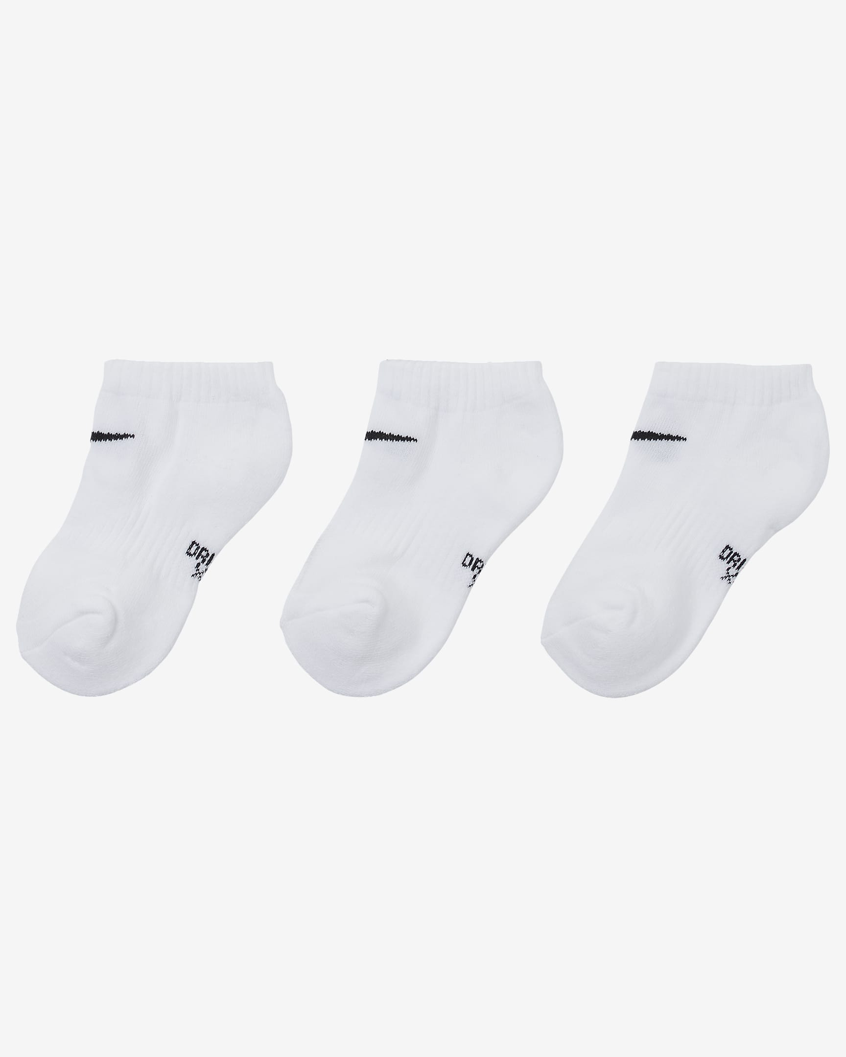 Nike DriFIT Performance Younger Kids' NoShow Socks (3 Pairs). Nike UK