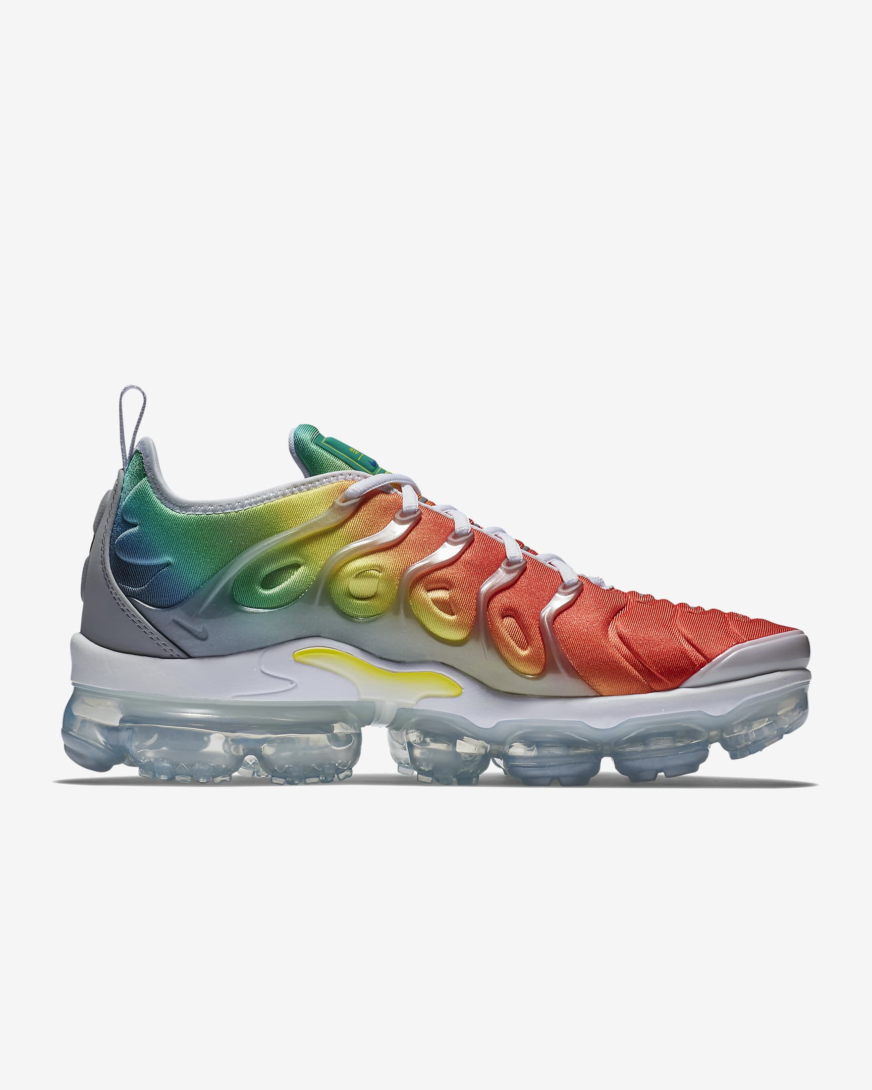 Tenis para hombre Nike Air VaporMax Plus - Blanco/Verde Neptuno/Amarillo dinámico/Blanco