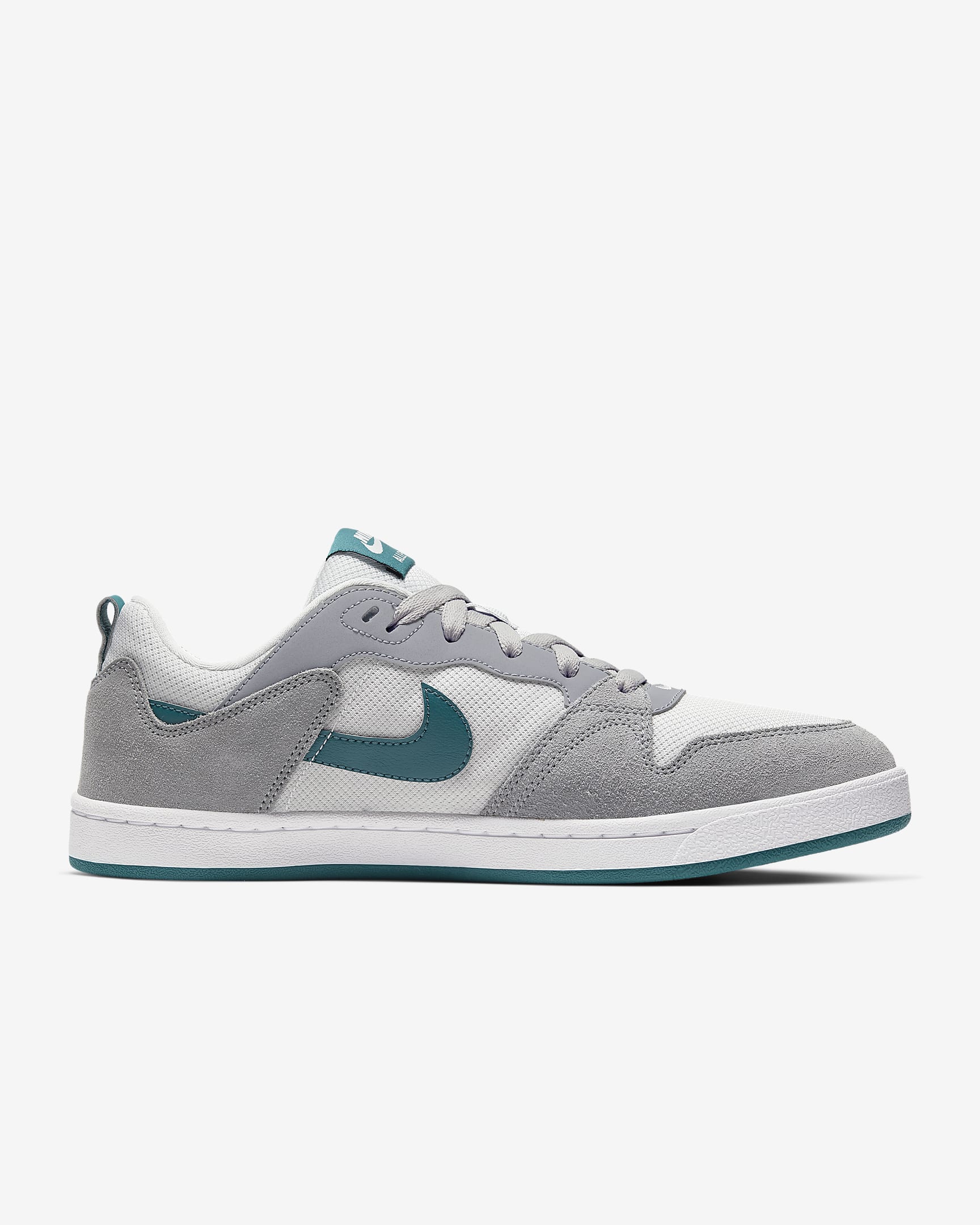 Nike SB Alleyoop Skate Shoes - Particle Grey/Photon Dust/White/Geode Teal