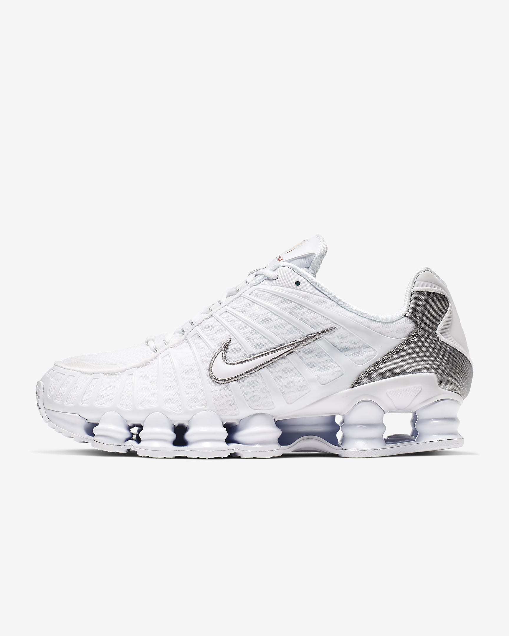 Nike Shox TL férficipő - Fehér/Metallic Silver/Max Orange/Fehér