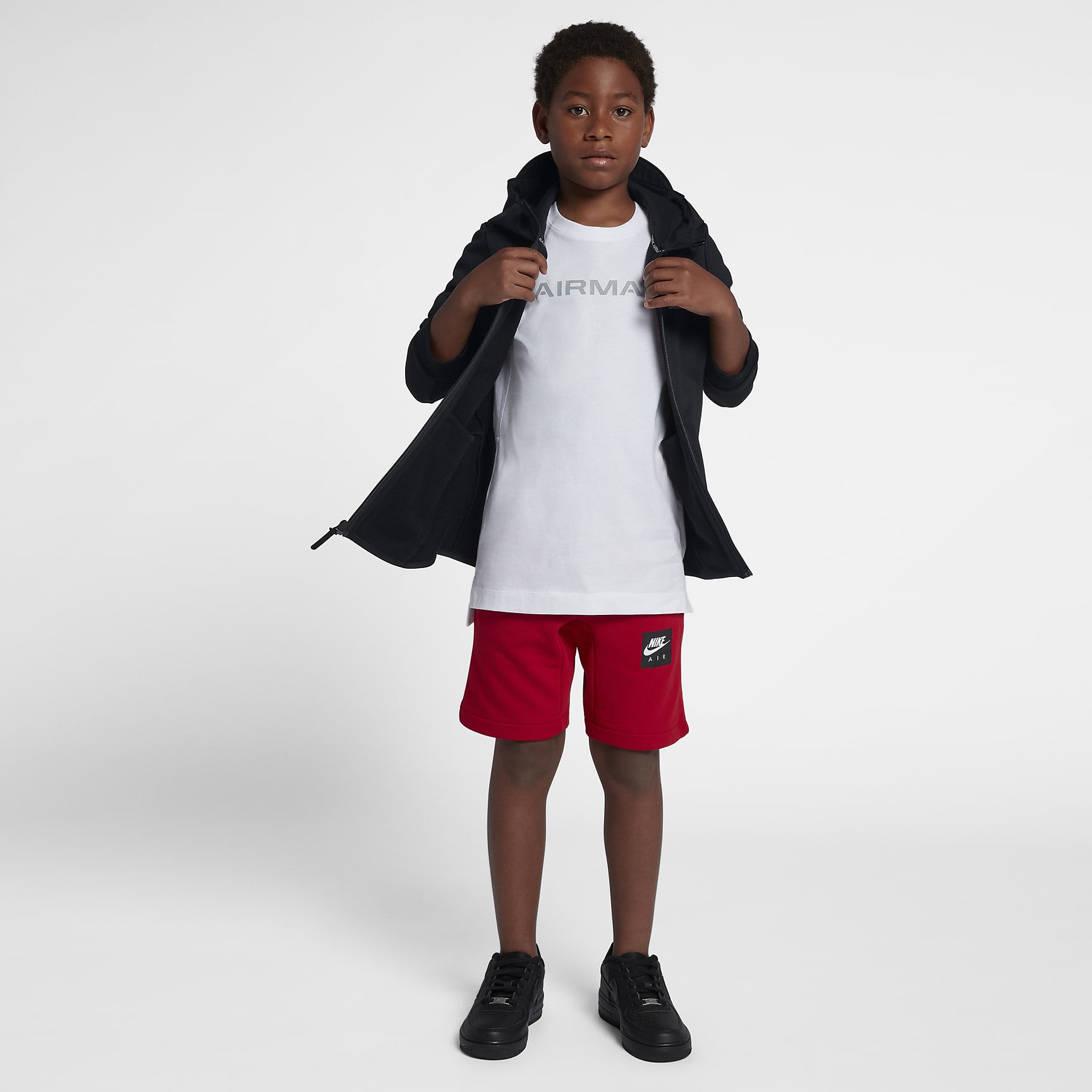 Nike Air Max Older Kids' (Boys') Full-Zip Hoodie. Nike CA