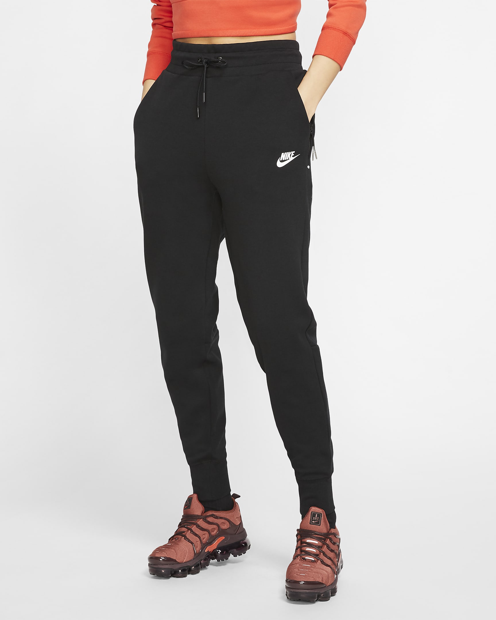 Nike Sportswear Tech Fleece Women's Trousers - Black/Black/White