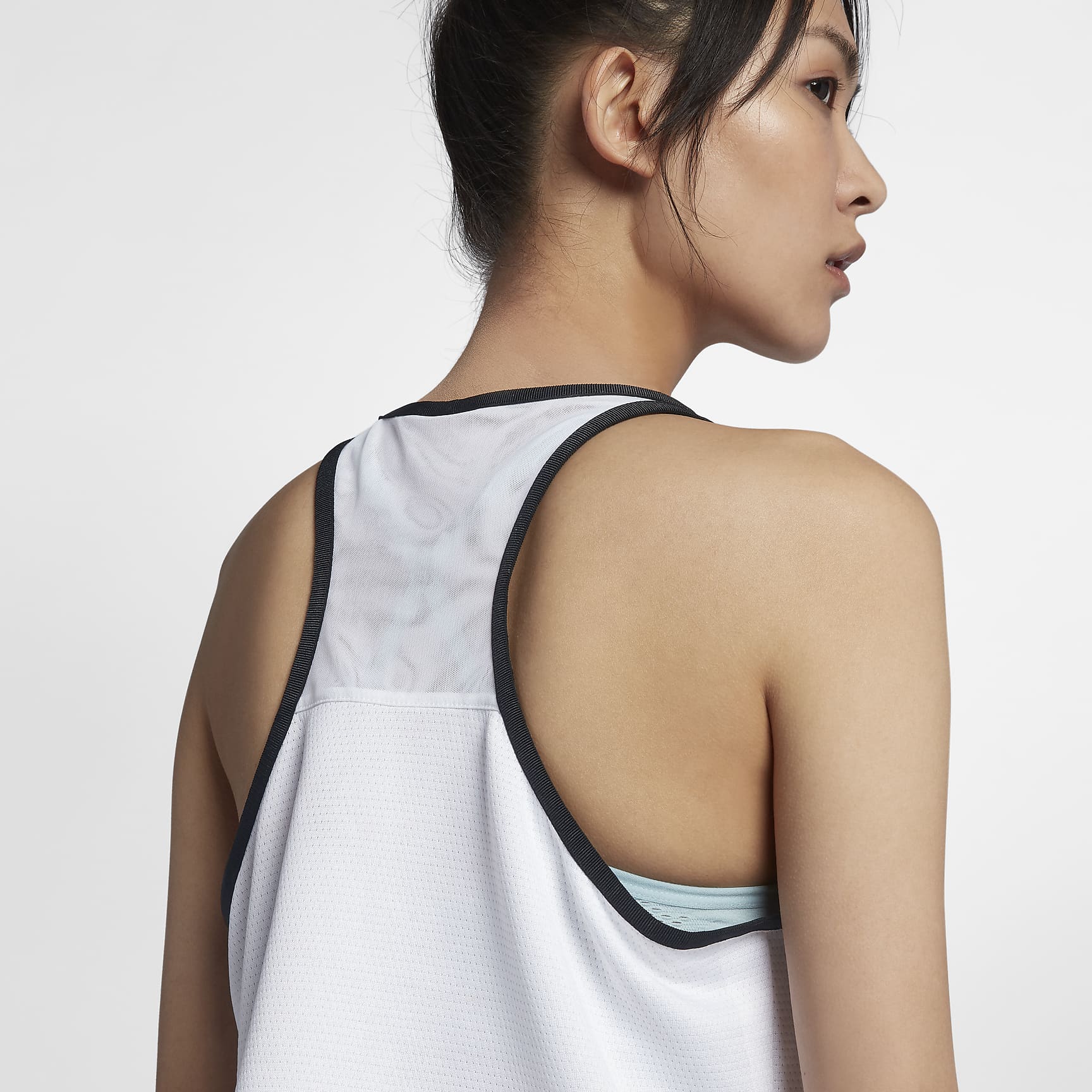 Nike Sportswear Tech Fleece singlet til dame - Hvit/Svart