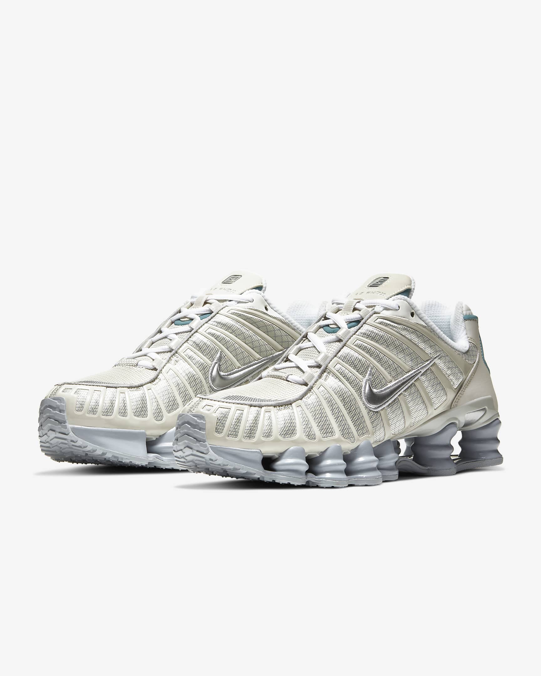 Nike Shox TL Men's Shoes - Light Bone/Cool Grey/Sail/Metallic Silver