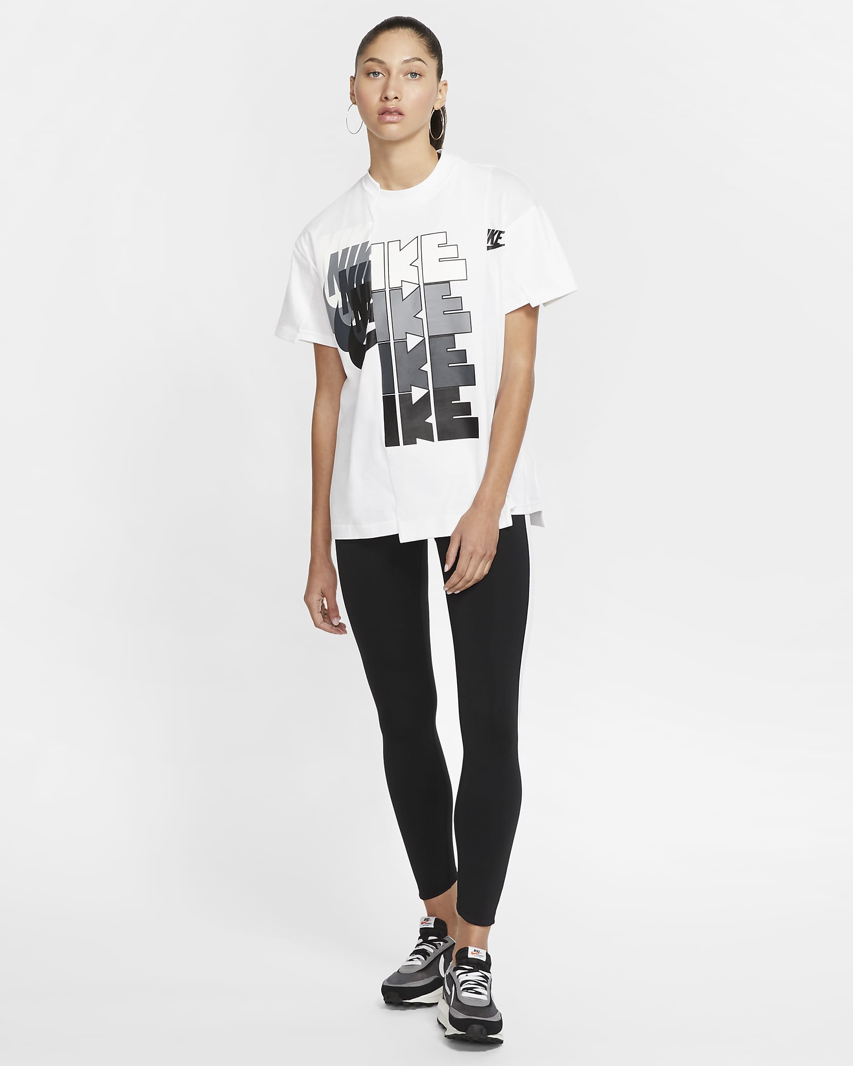 Nike x Sacai Women's Hybrid T-Shirt. Nike ID