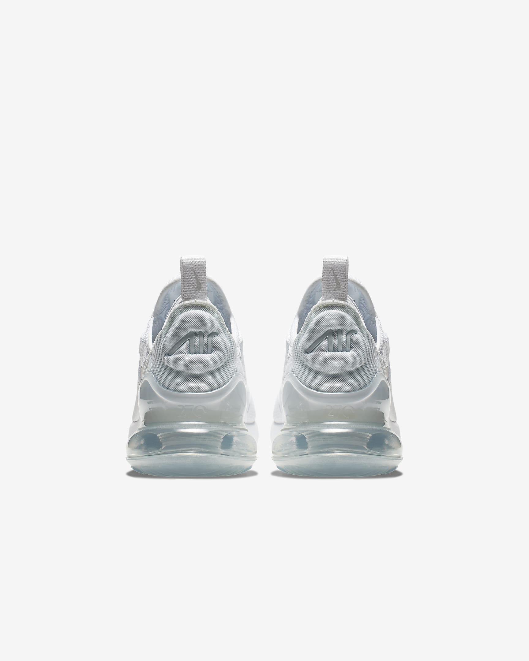 Nike Air Max 270 Older Kids' Shoes - White/Metallic Silver/White