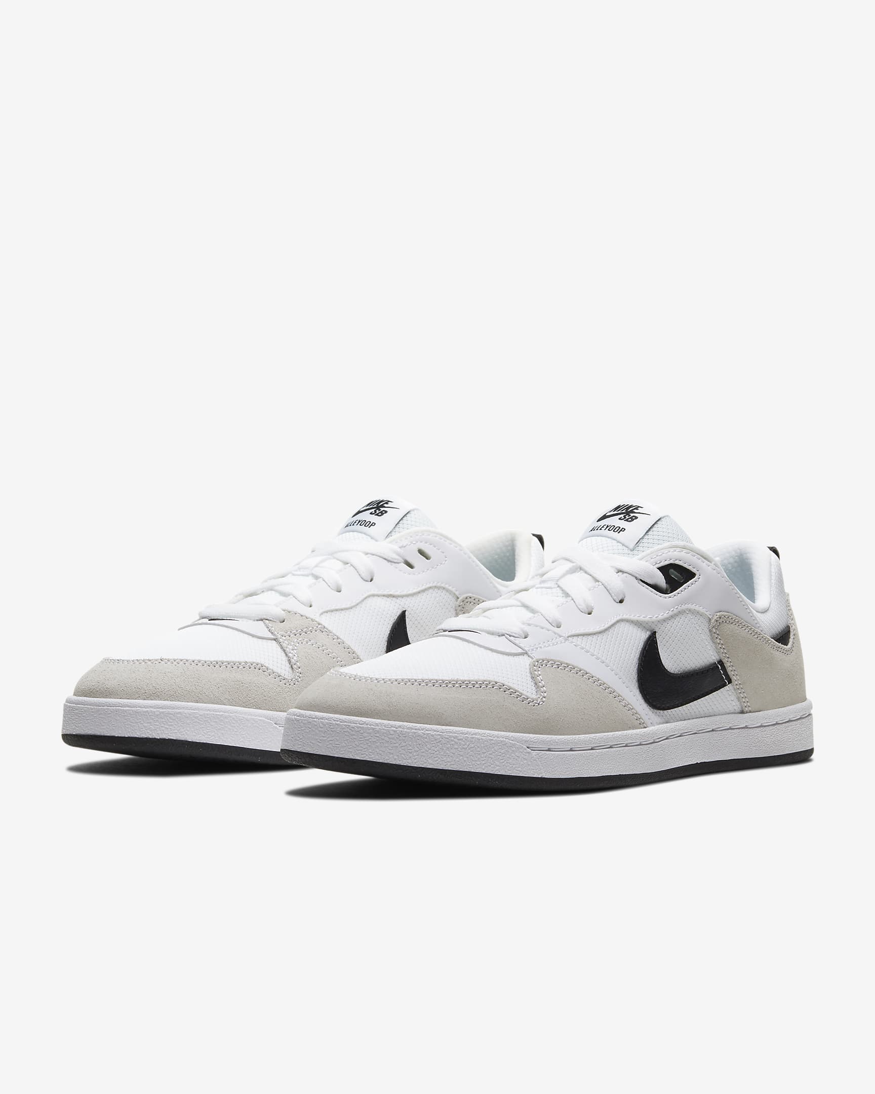 Nike SB Alleyoop Skate Shoes - White/White/Black