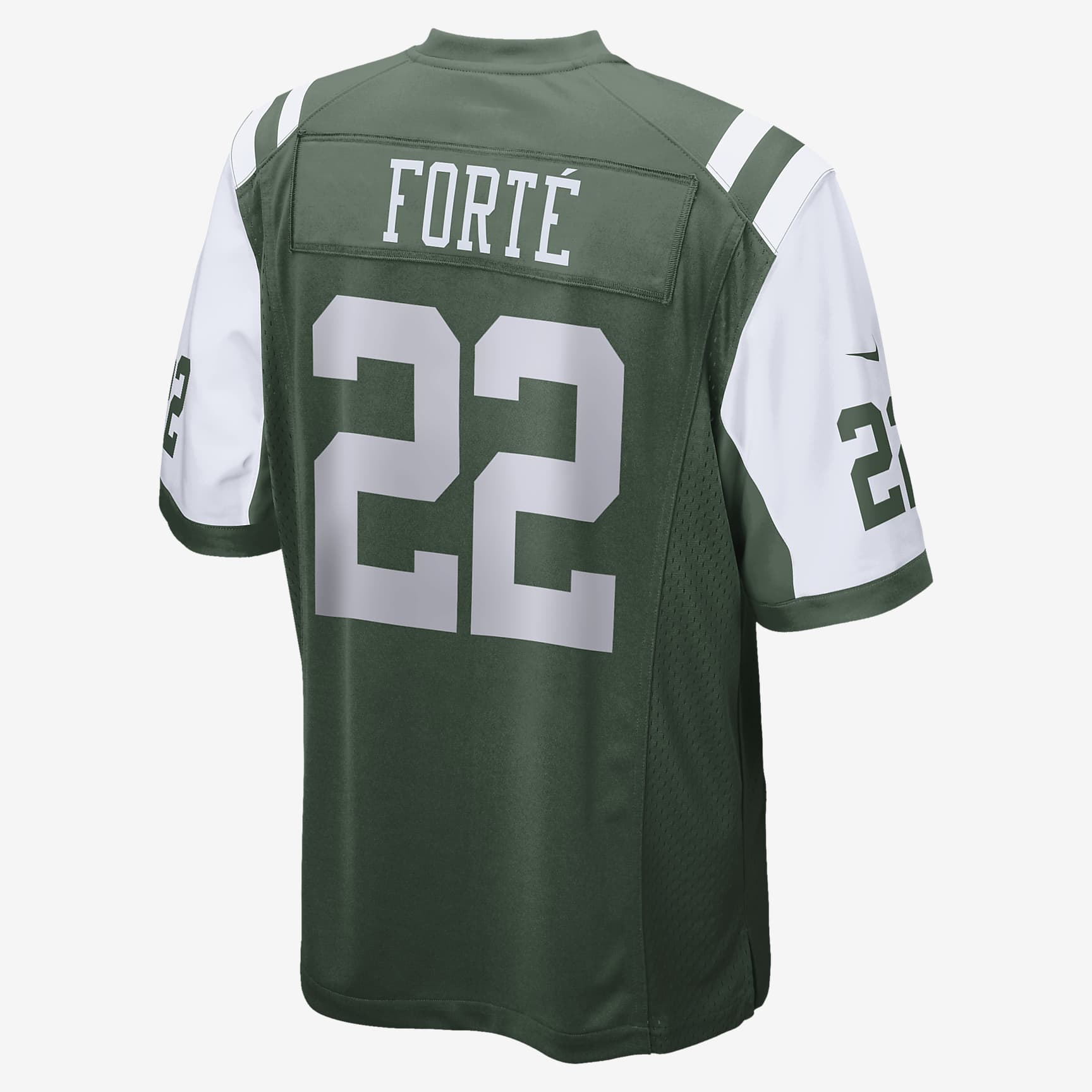 NFL New York Jets (Matt Forte) Men's American Football Game Jersey. Nike SI