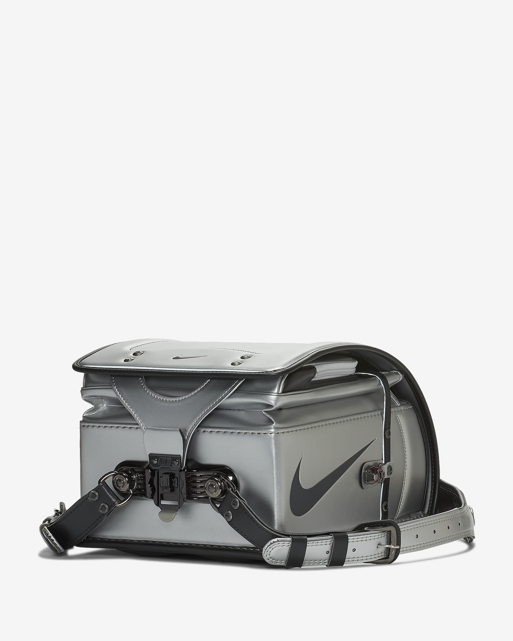 Nike Randoseru Kids' Backpack - Metallic Silver/Black/Red