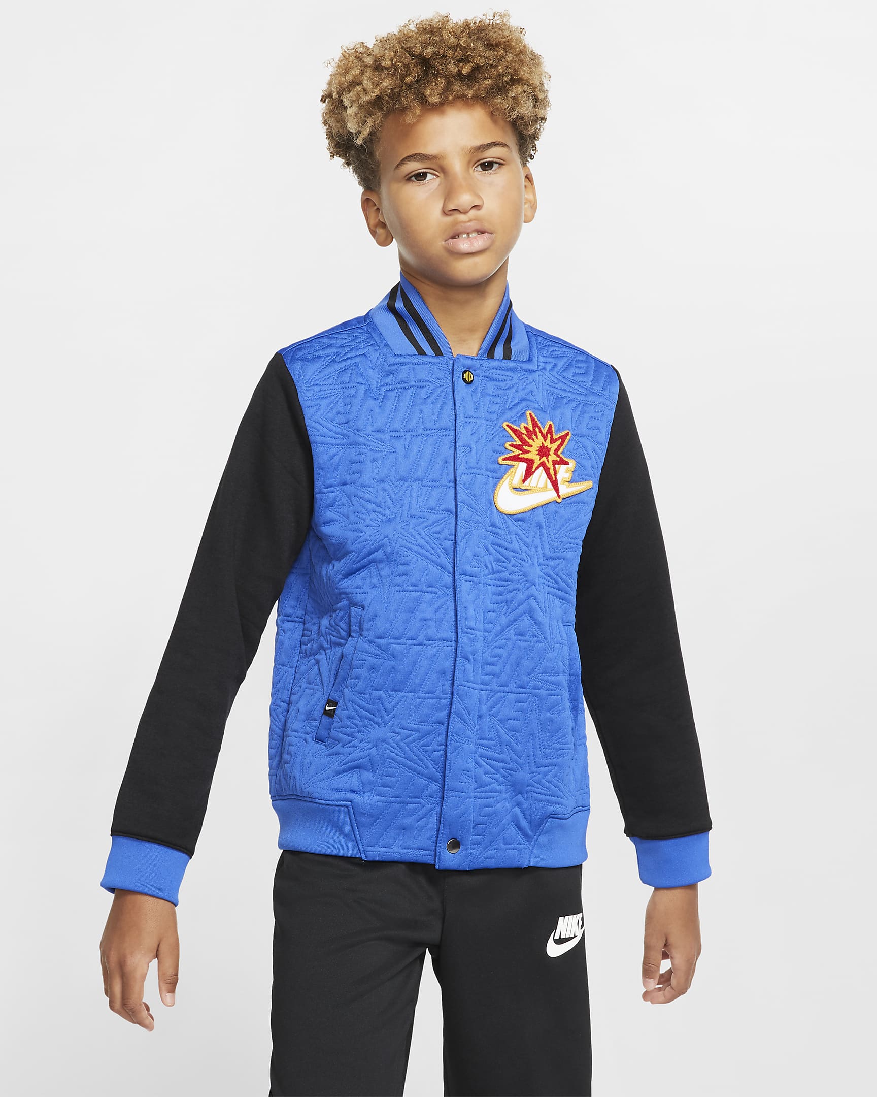 Nike Sportswear DNA Big Kids' (Boys') Bomber Jacket - Game Royal/Black