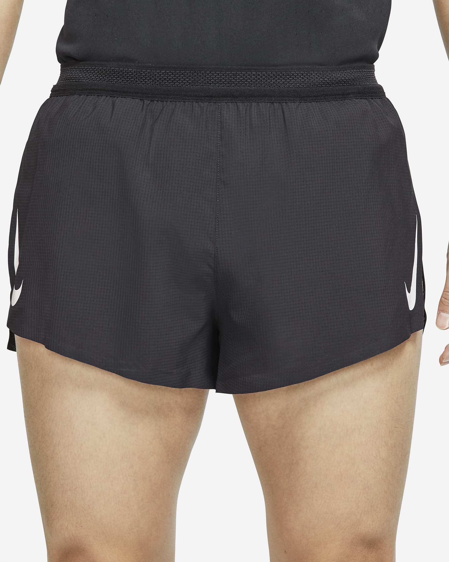 Nike AeroSwift Men's 5cm (approx.) Running Shorts - Black/White