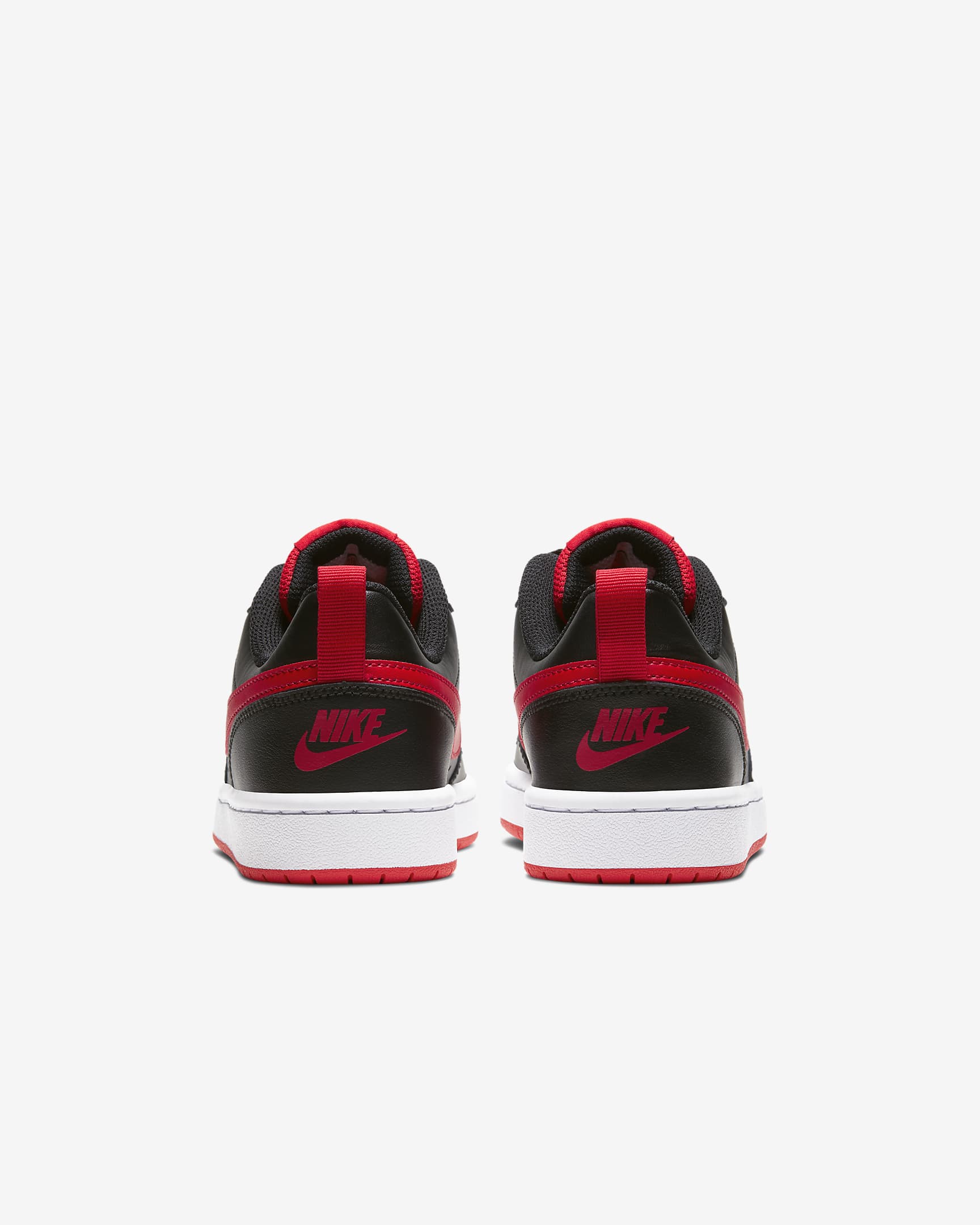 Nike Court Borough Low 2 Older Kids' Shoes - Black/White/University Red