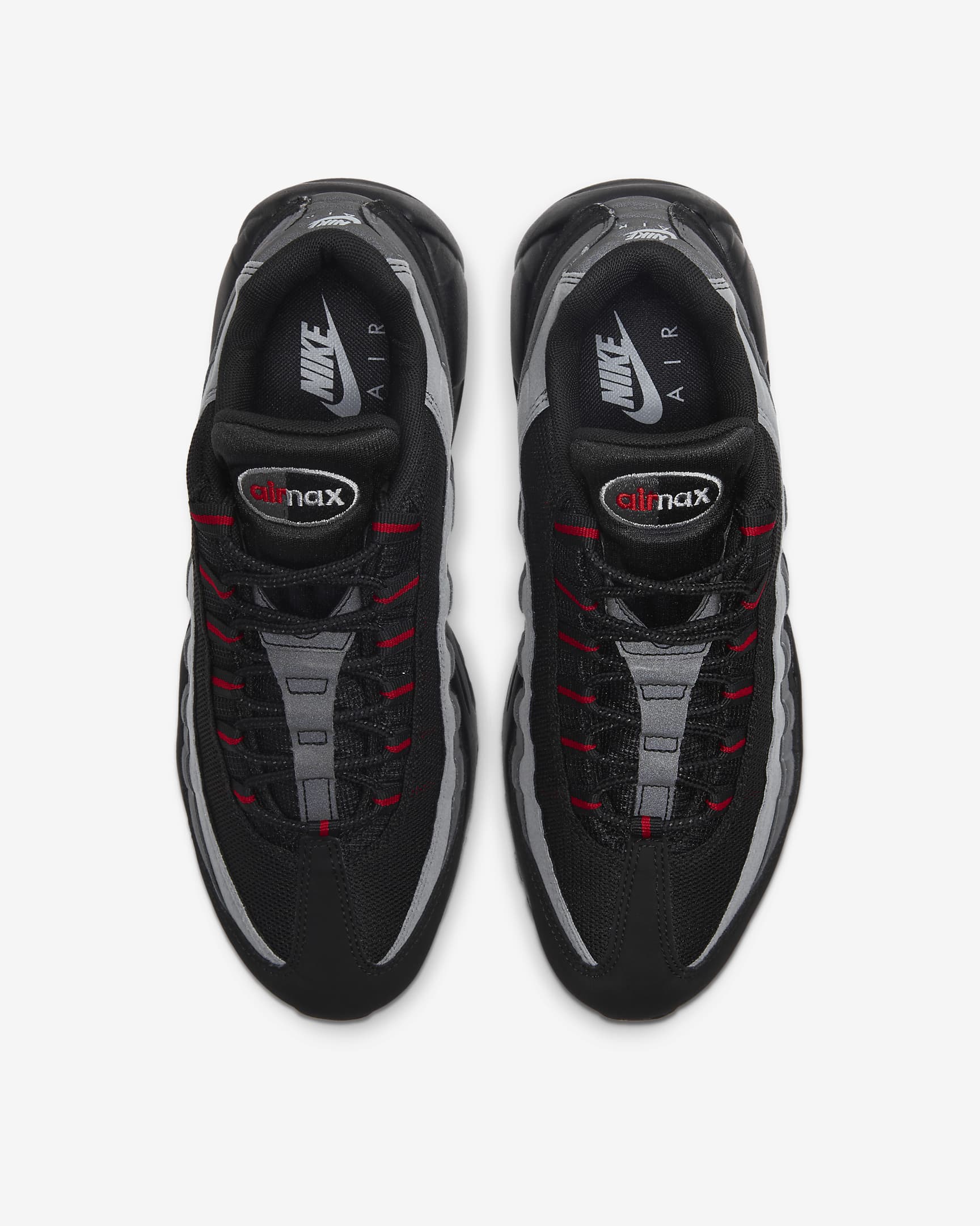 Chaussure Nike Air Max 95 pour Homme - Noir/University Red/Iron Grey/Noir