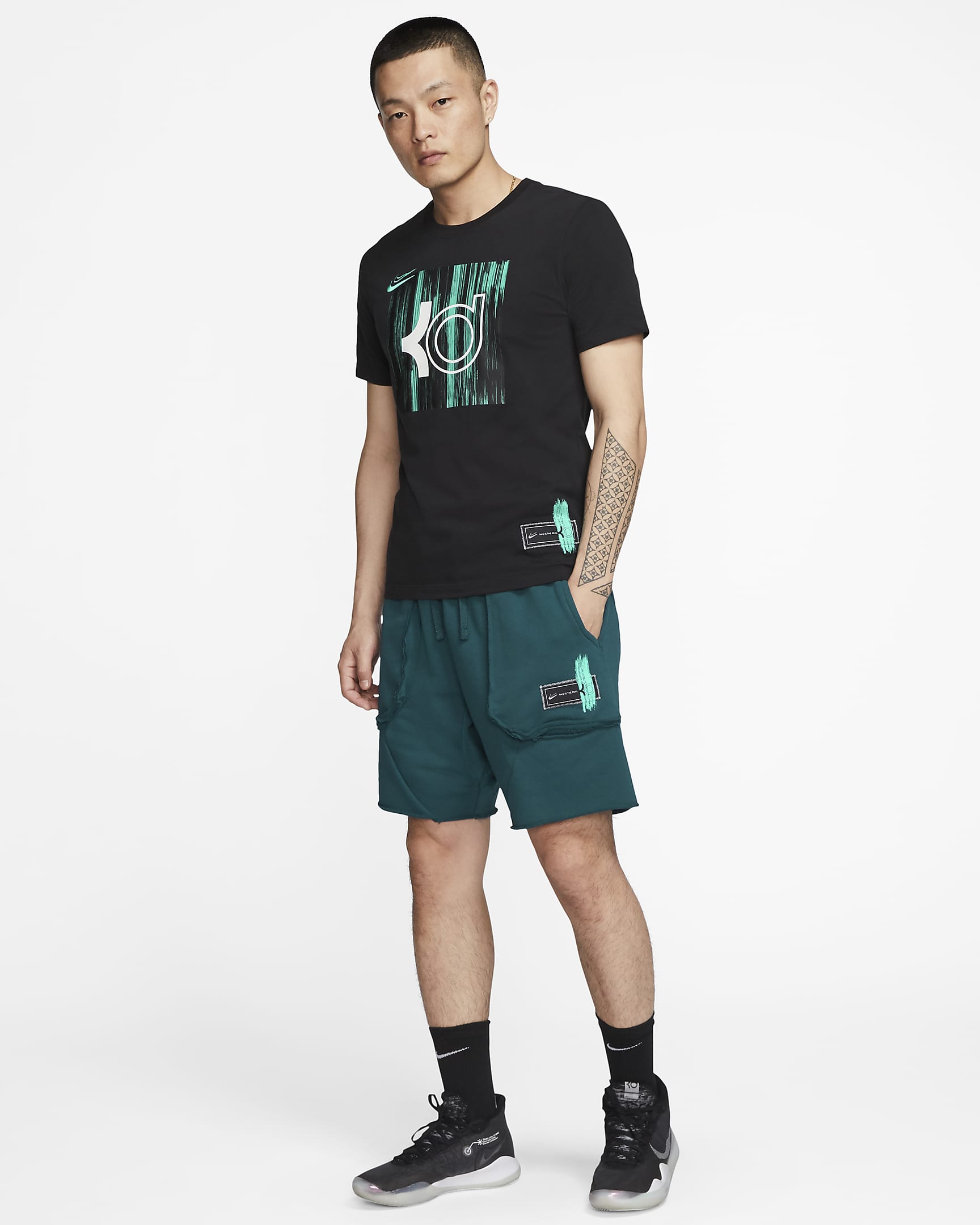Nike Dri-FIT KD Men's Fleece Basketball Shorts. Nike ID