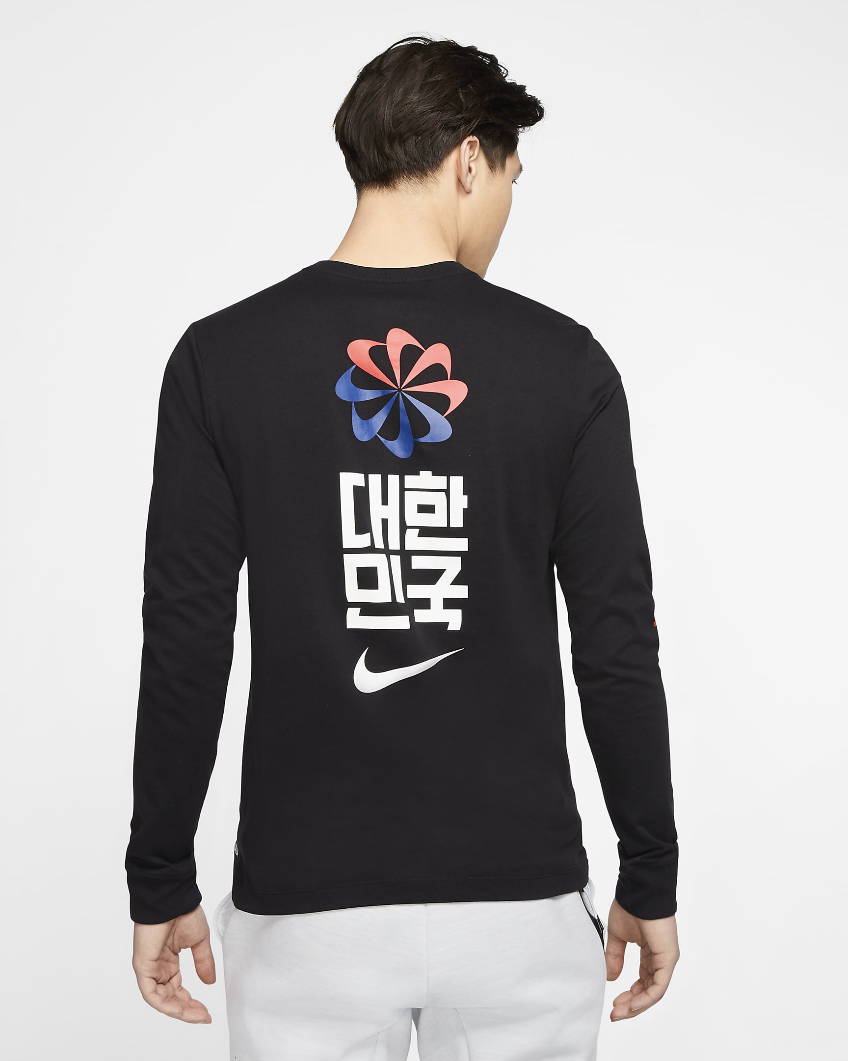 Korea Men's Long-Sleeve Football T-Shirt. Nike PH