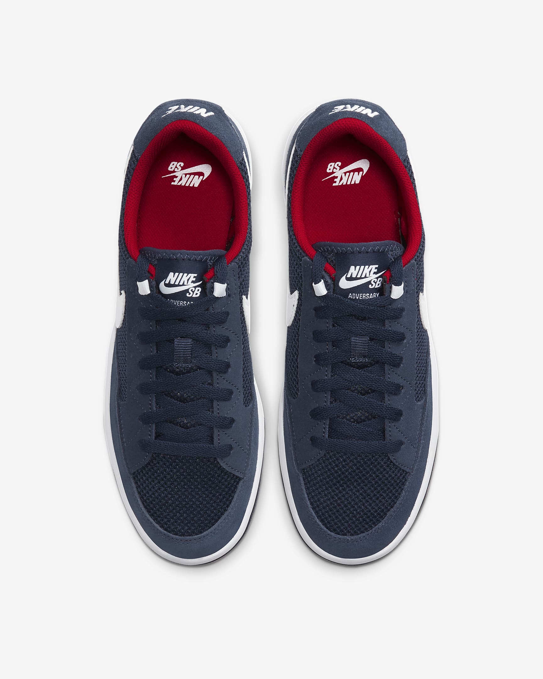 Nike SB Adversary Skateboardschuh - Midnight Navy/Midnight Navy/University Red/Weiß