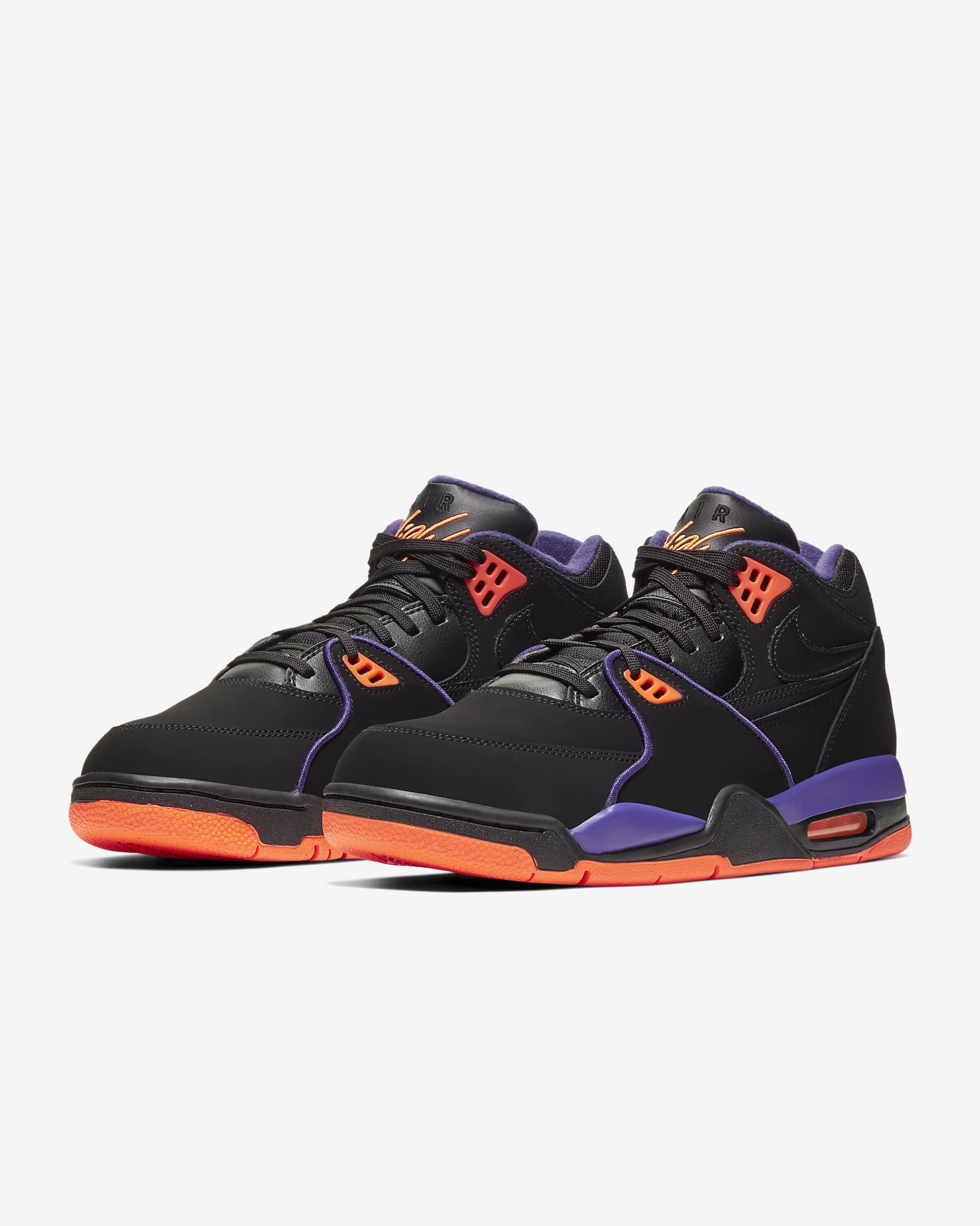 Nike Air Flight 89 Men's Shoes - Black/Hyper Crimson/Court Purple