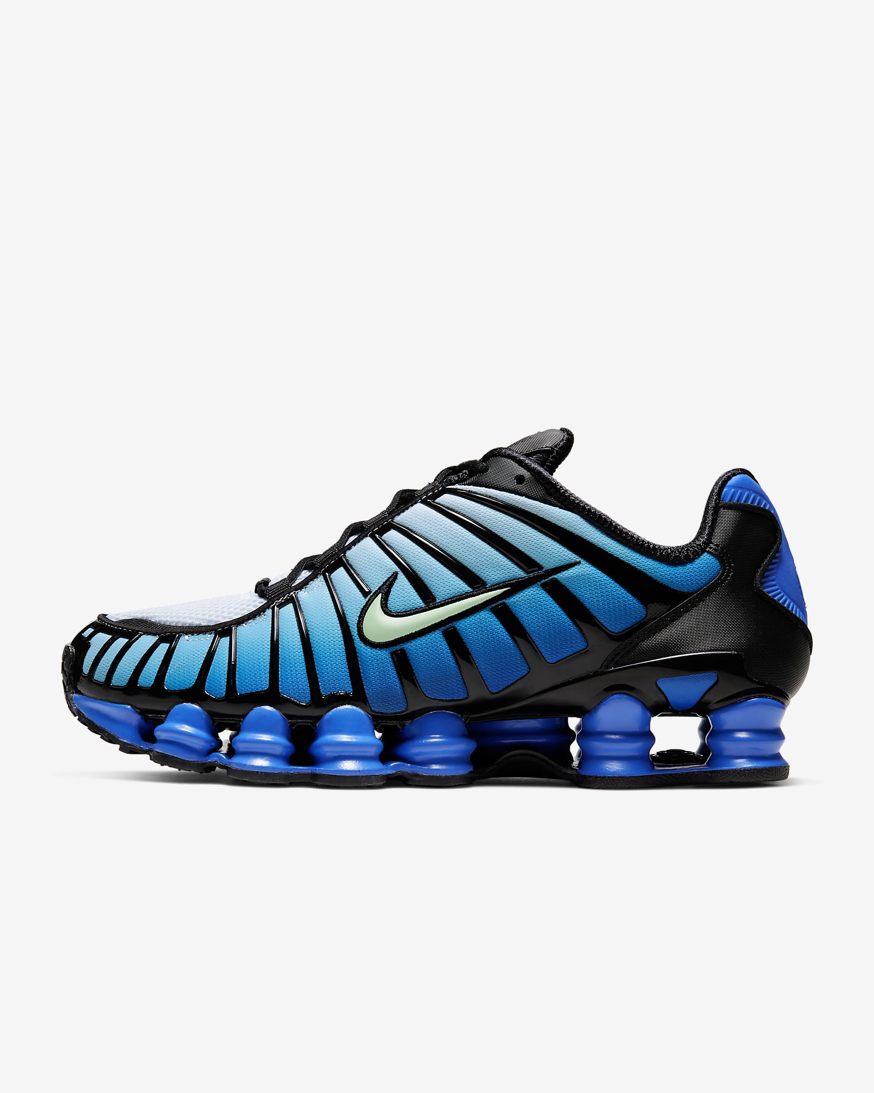 Chaussure Nike Shox TL pour Homme - Noir/Racer Blue/Vapor Green