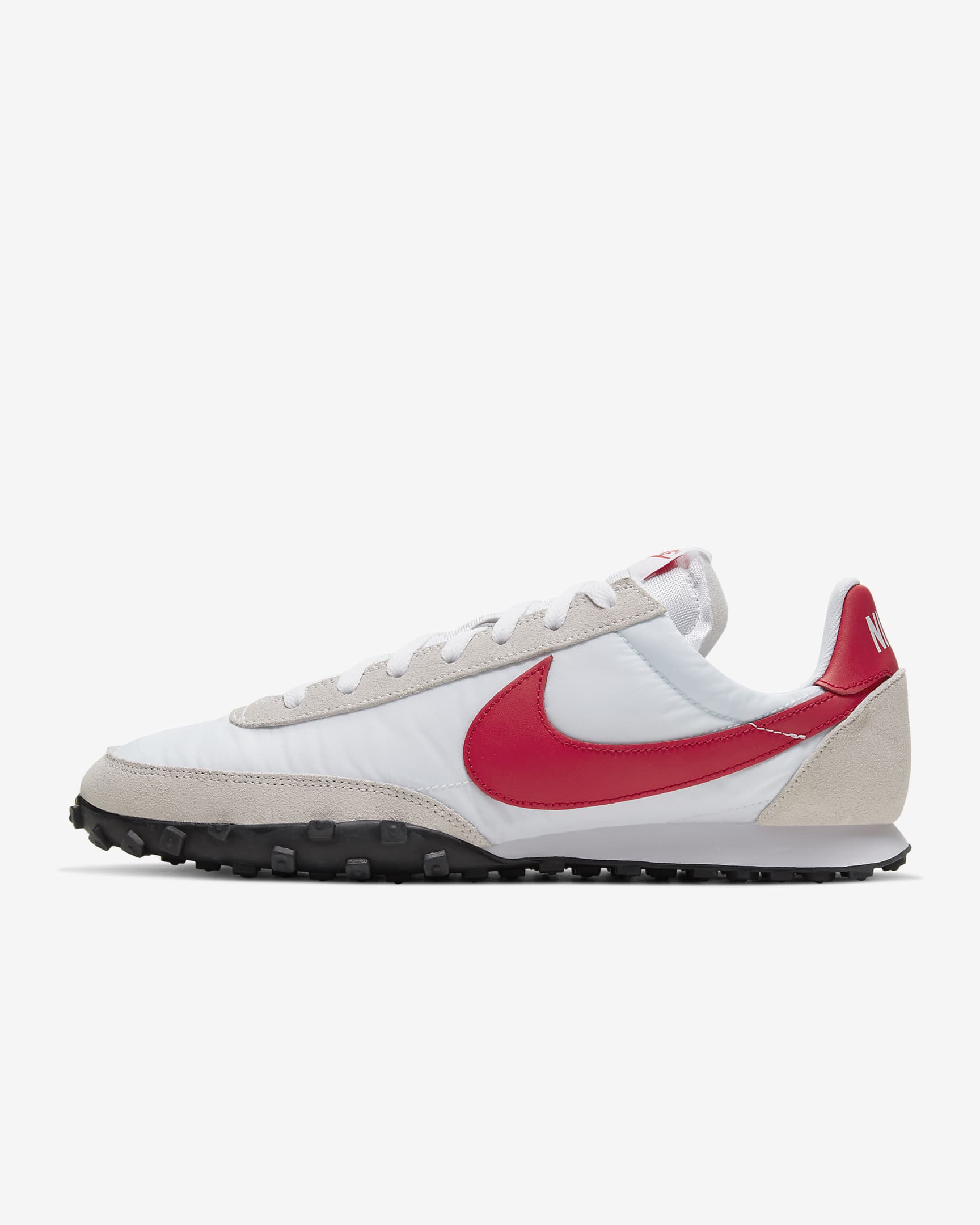 Nike Waffle Racer Men's Shoes - White/Platinum Tint/White/University Red