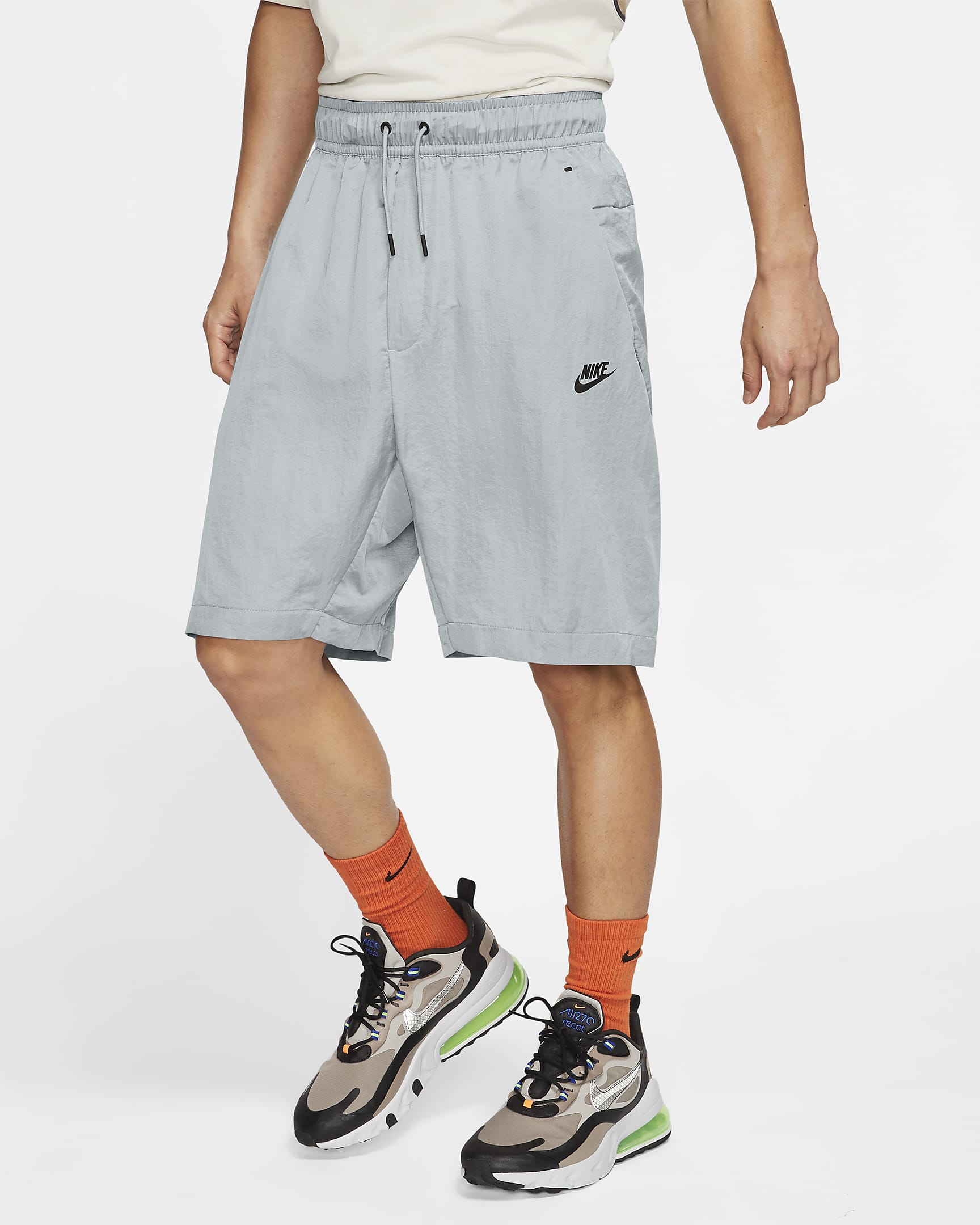 Nike Sportswear Men's Woven Shorts - Pure Platinum/Black