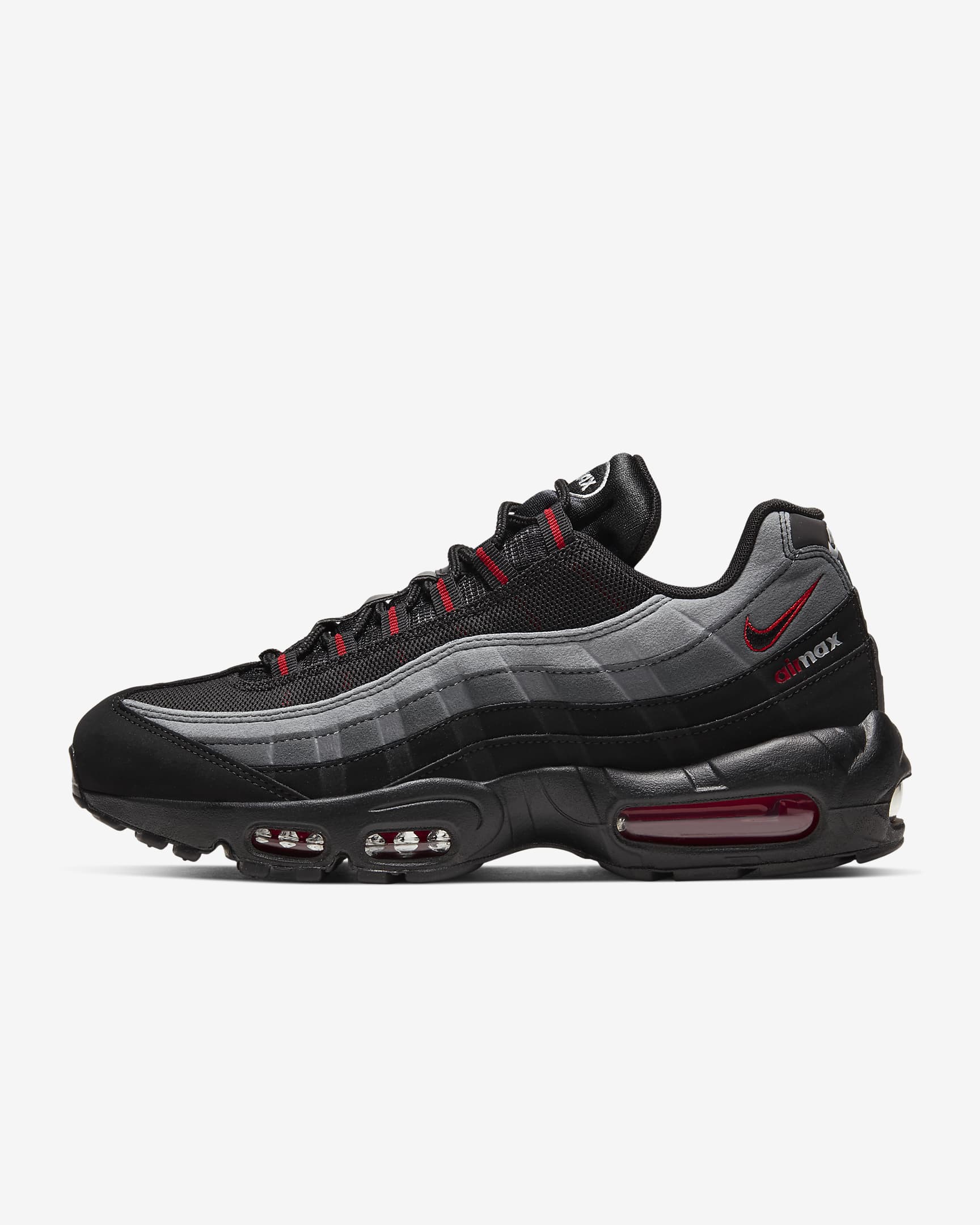 Nike Air Max 95 Herrenschuh - Schwarz/University Red/Iron Grey/Schwarz