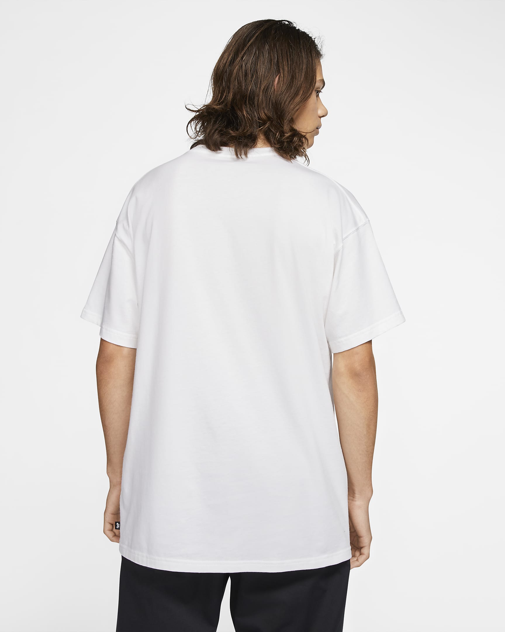 Skateboard-t-shirt Nike SB Logo - Vit/Svart