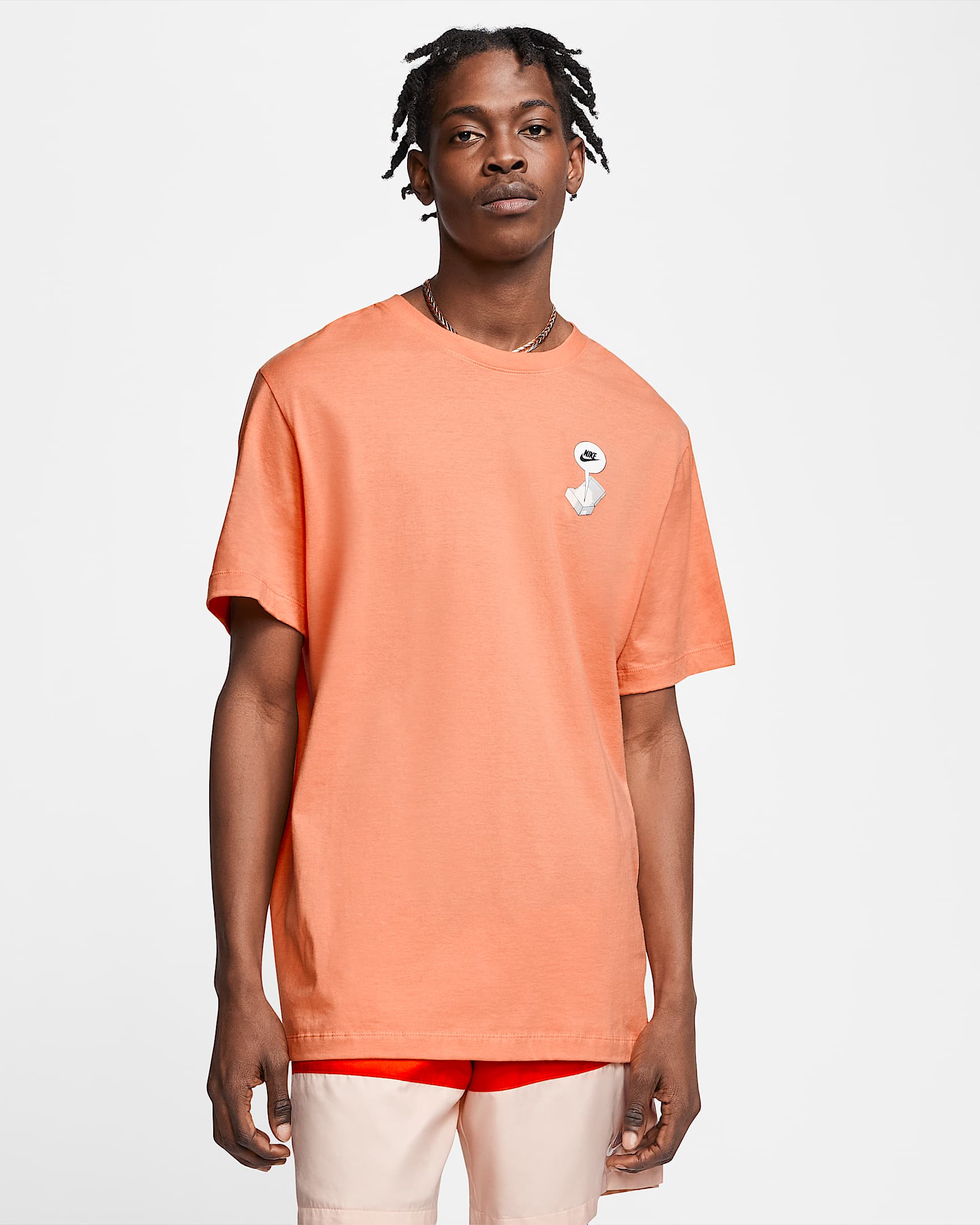 Playera para hombre Nike Sportswear - Naranja trance