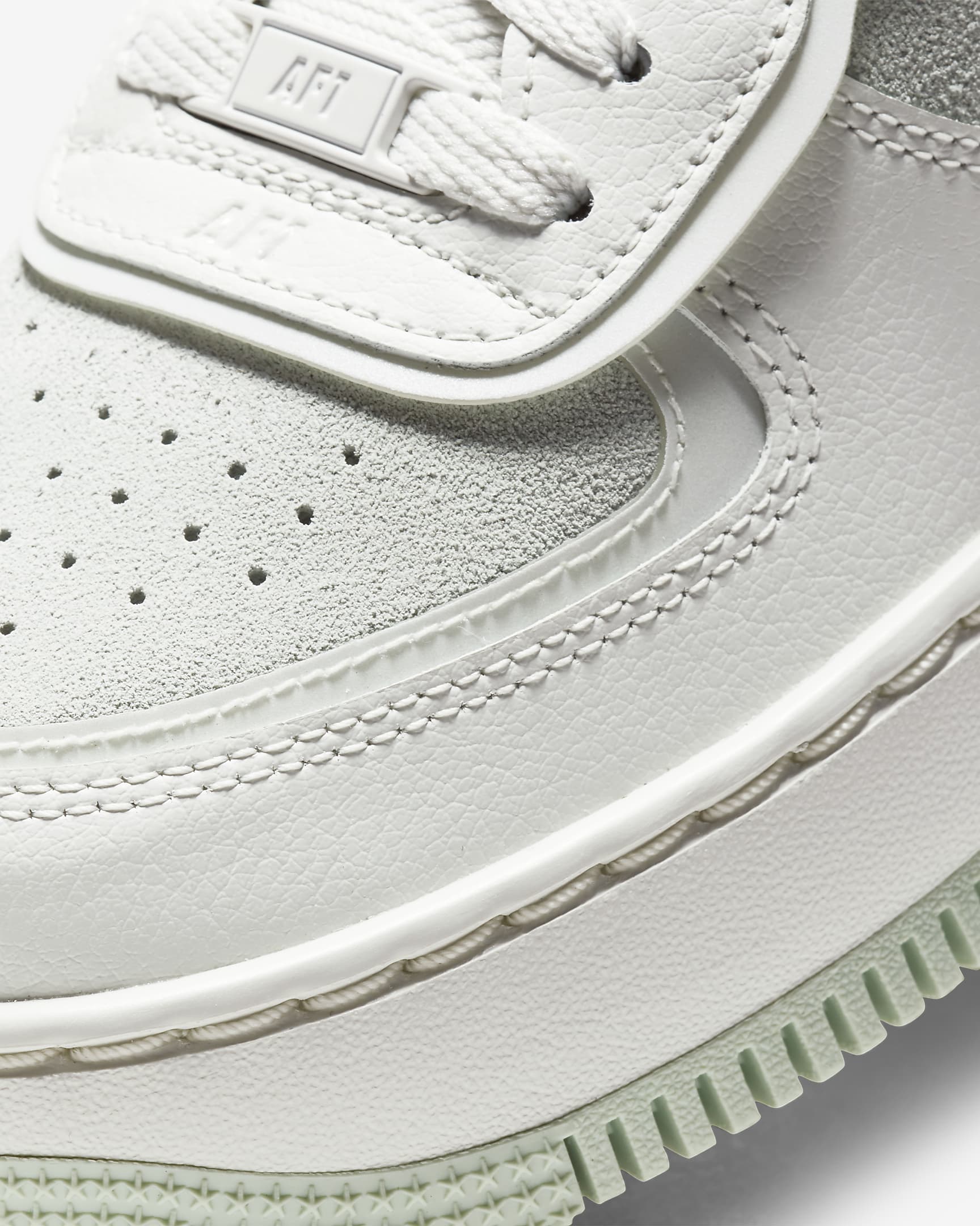 Nike Air Force 1 Shadow-sko til kvinder - Spruce Aura/Pistachio Frost/Silver Pine/hvid