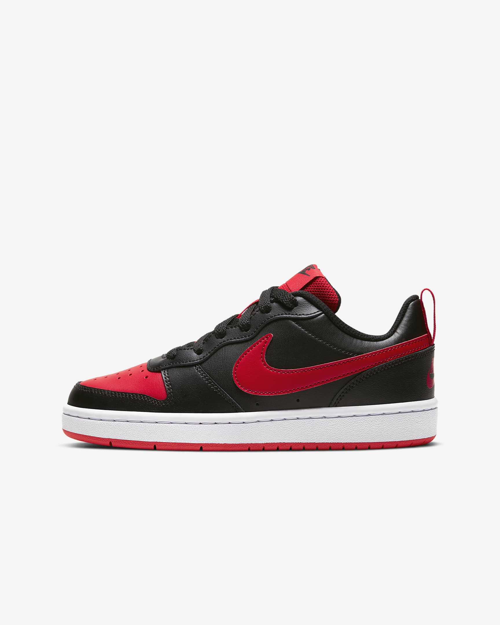 Nike Court Borough Low 2 Older Kids' Shoes - Black/White/University Red