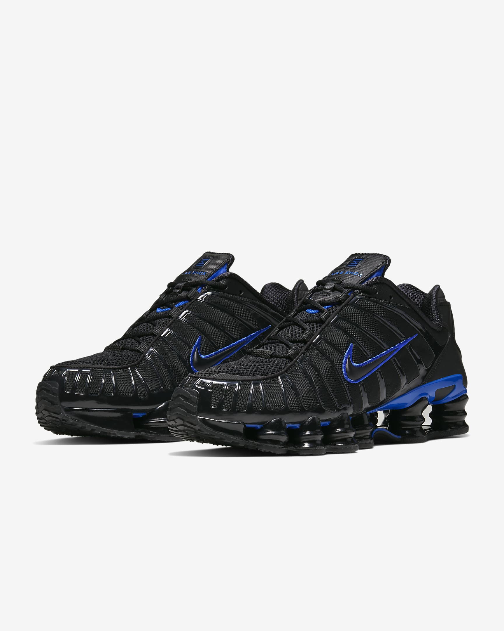 Nike Shox TL 男鞋 - 黑色/Racer Blue