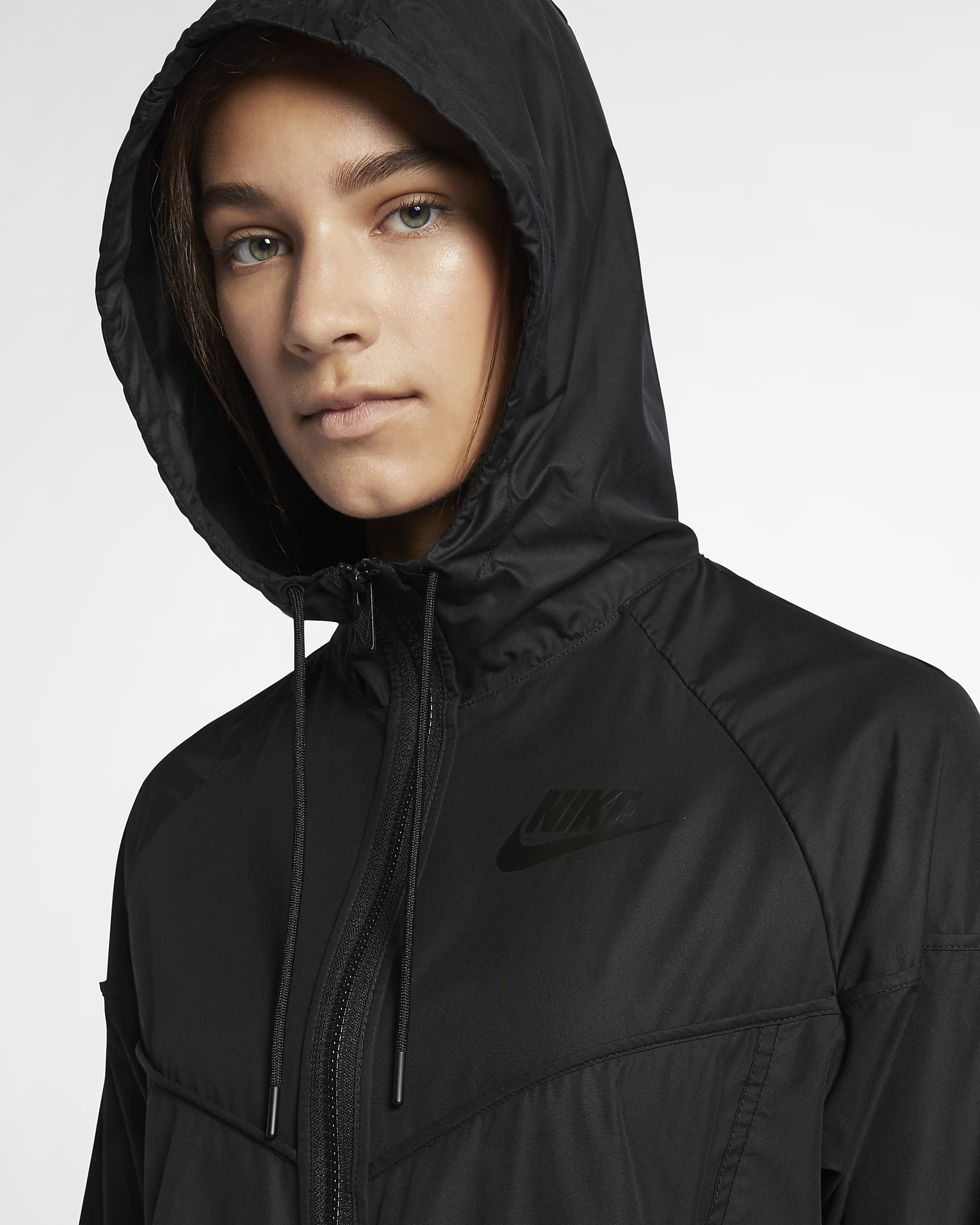 Coupe-vent tissé Nike Sportswear Windrunner pour Femme - Noir/Noir/Noir