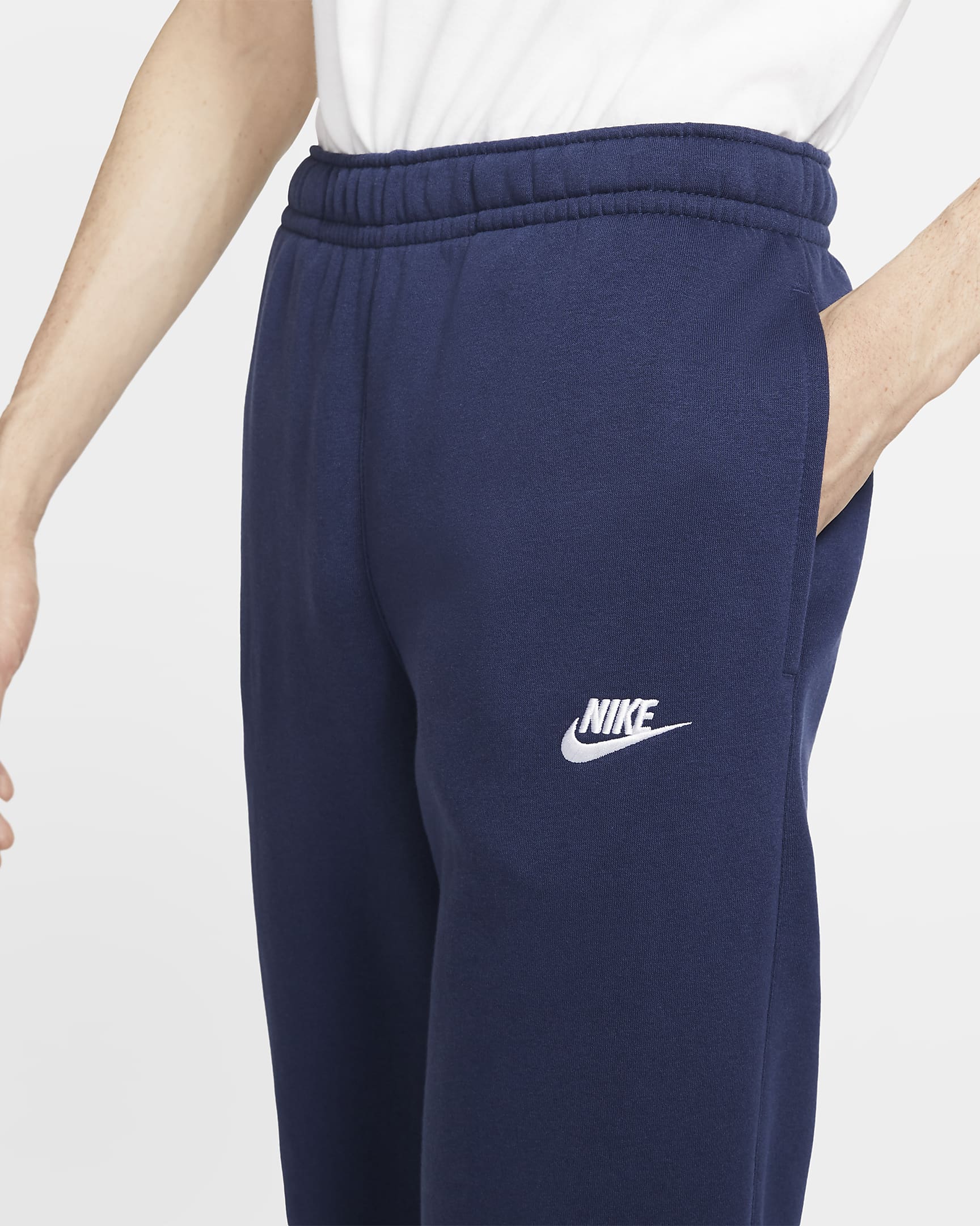 Nike Sportswear Club Fleece Men's Pants - Midnight Navy/Midnight Navy/White
