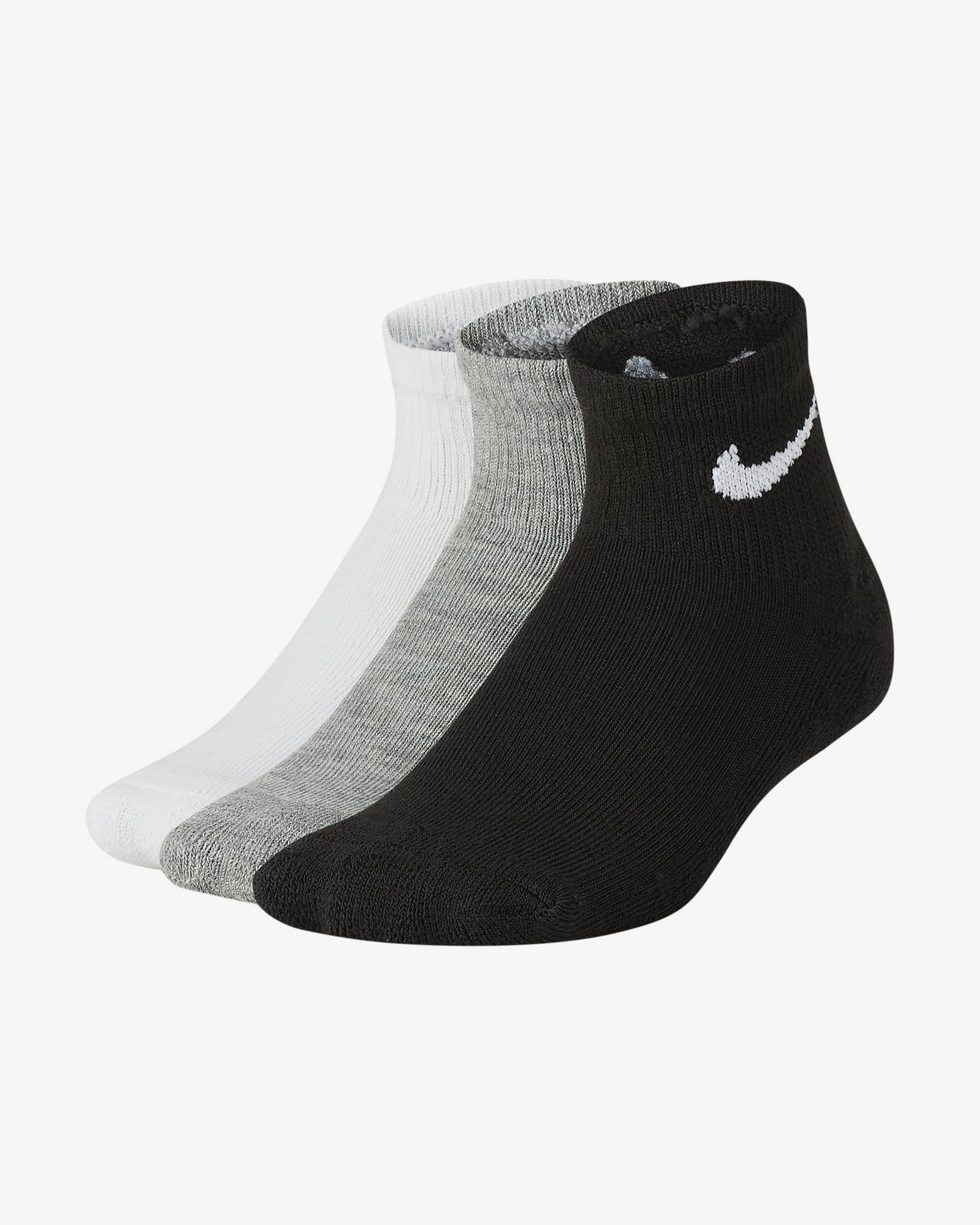 Nike Little Kids' Cushioned Ankle Socks (3 Pairs). Nike JP