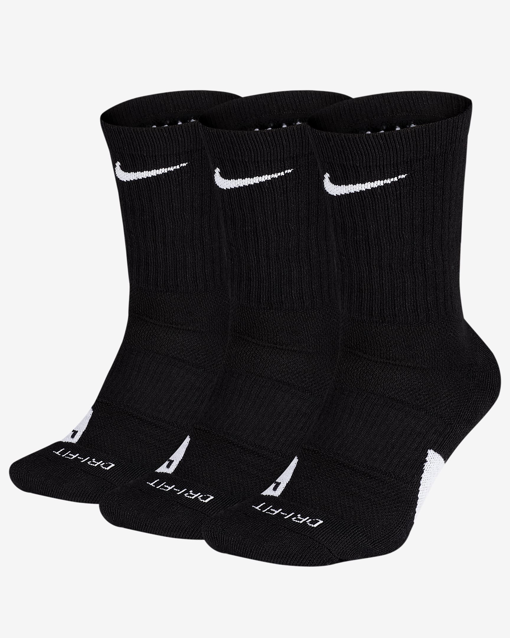 Nike Elite Basketball Crew Socks (3 Pair). Nike JP