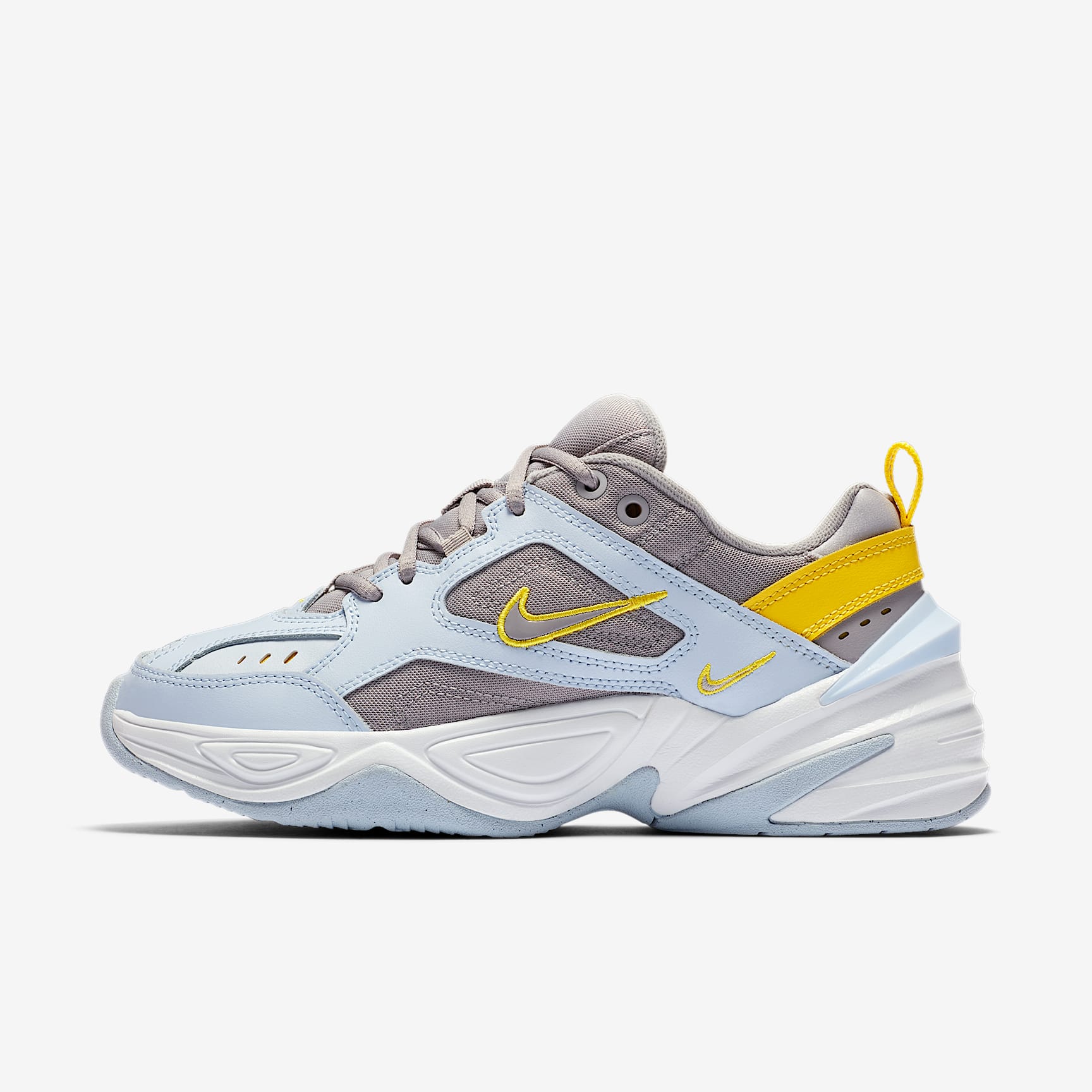 Nike M2K Tekno Women's Shoes - Half Blue/Chrome Yellow/Summit White/Atmosphere Grey